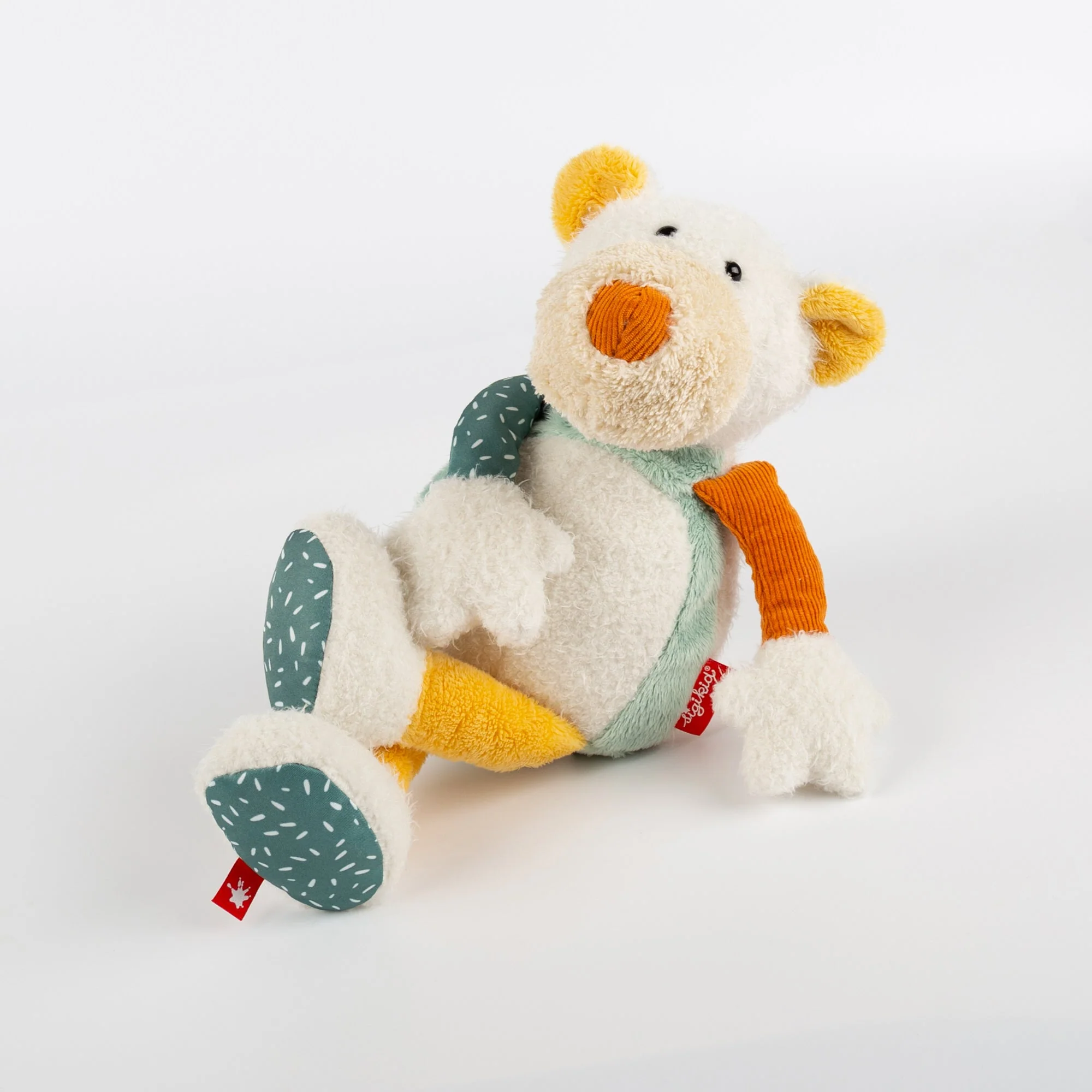 Sigikid Patchwork Polar Bear Plush Toy - Image 8