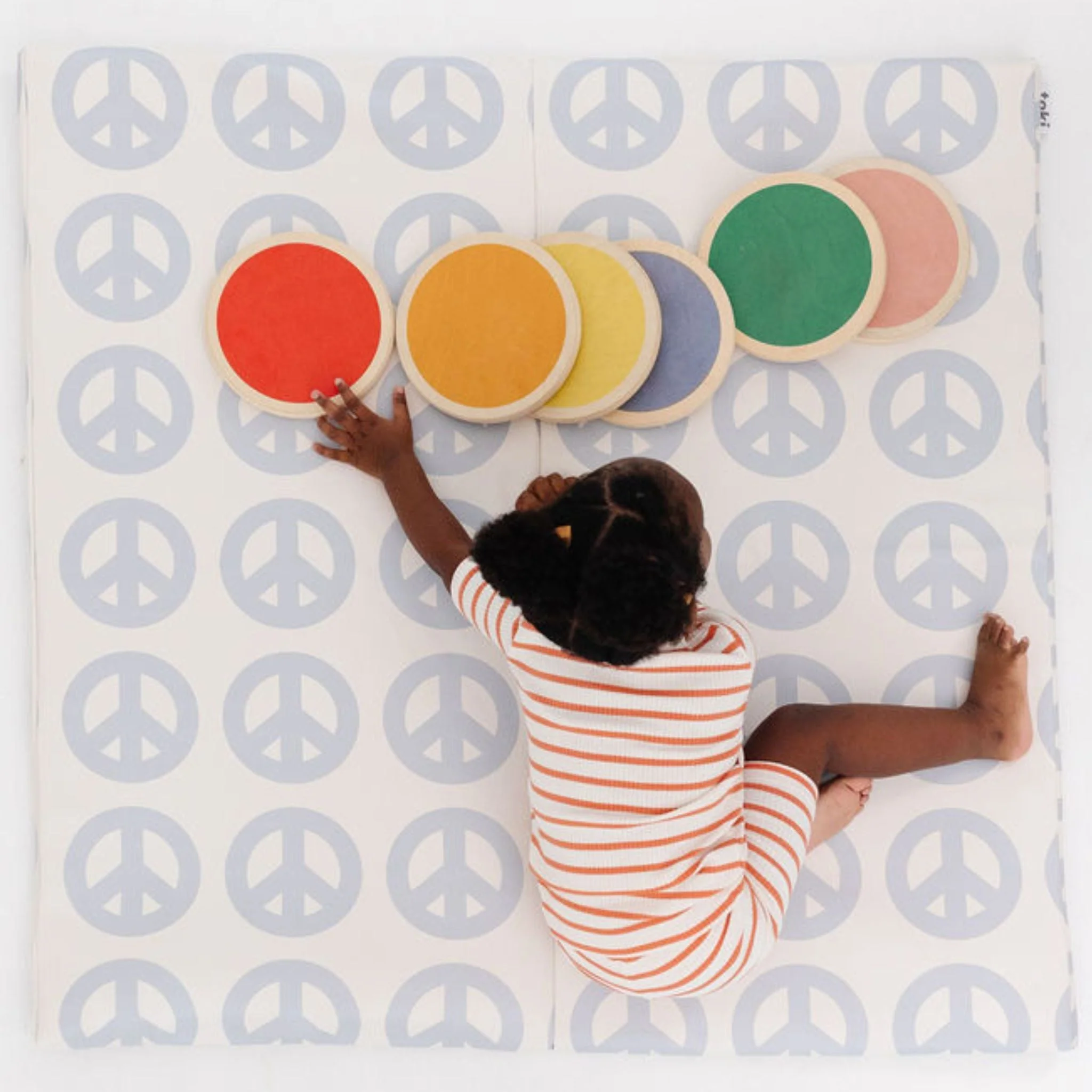Toki Mats Peace Sign Vegan Leather Mat - Image 2