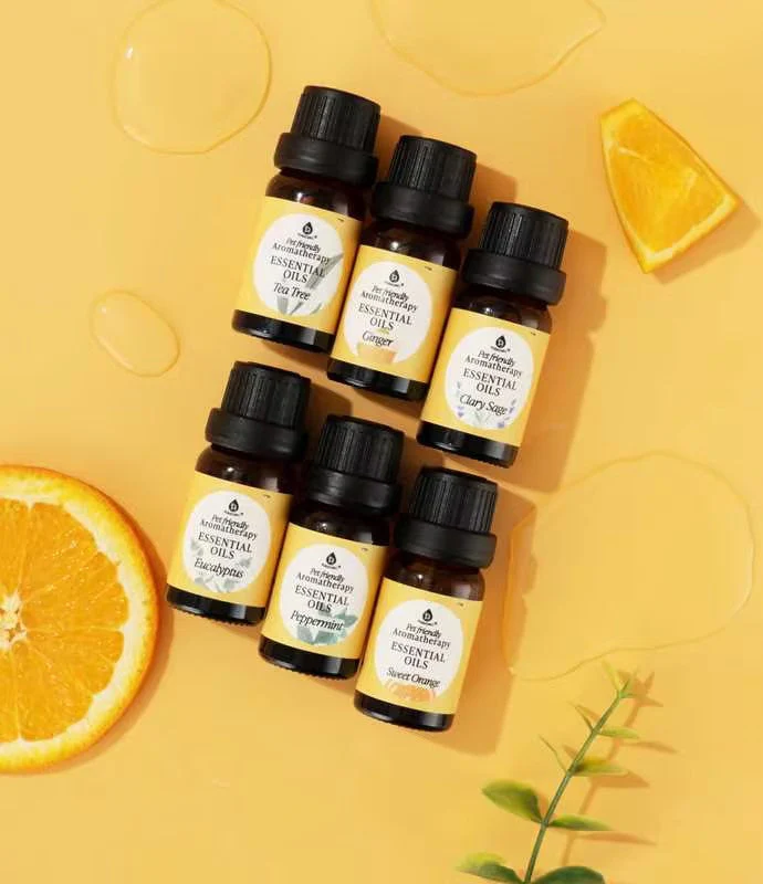 Pursonic Pet-Friendly Aromatherapy Essential Oils Collection - Cedarwood, Chamomile, Frankincense, Ginger, Lavender, and Rosemary - Image 3