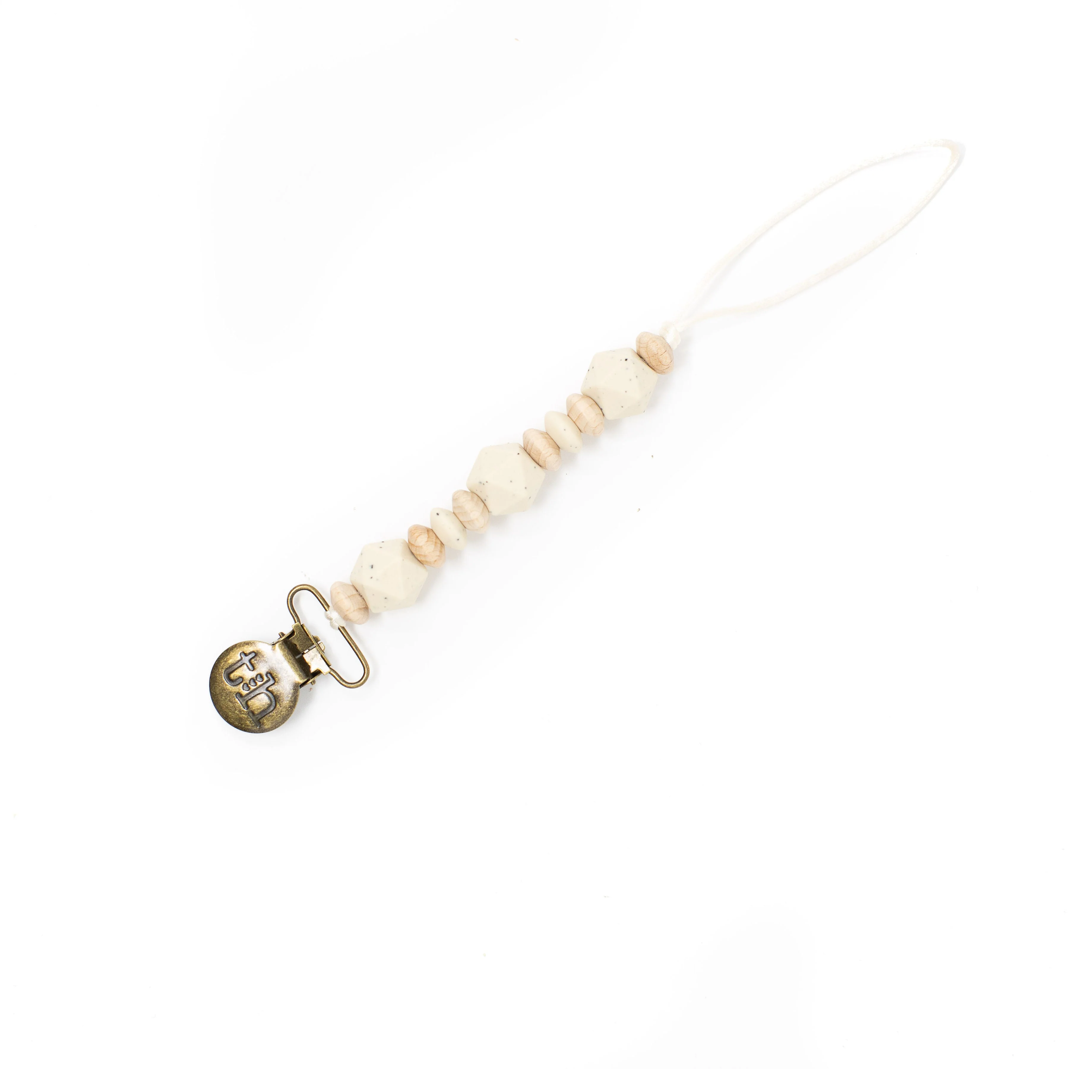 Three Hearts Petite Luca Pacifier & Toy Clip - BPA Free Silicone - Image 5