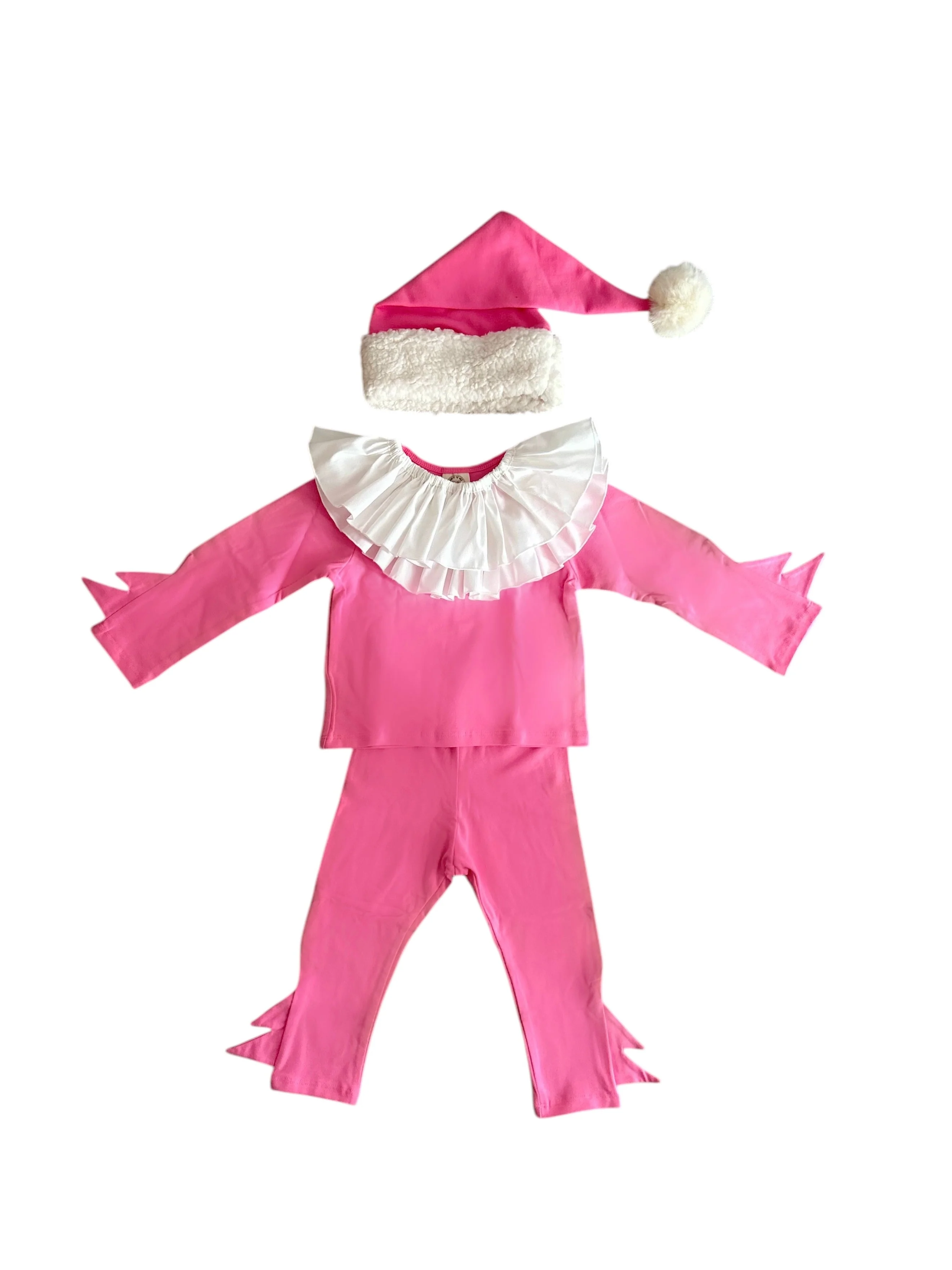 Band of the Wild Pink Holiday Elf Pajama Costume - Image 9