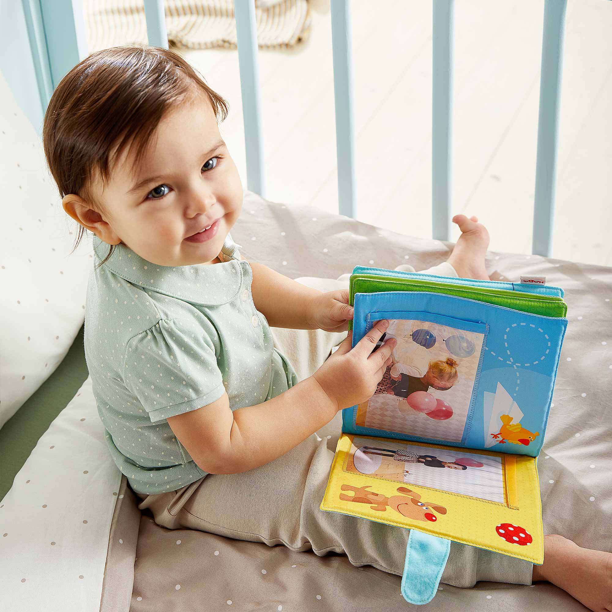 HABA Playmates Soft Fabric Baby Photo Album - Image 2