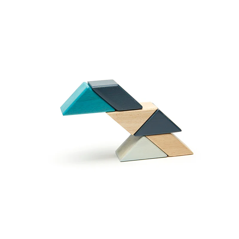 Tegu Pocket Pouch Prism  Magnetic Wooden Blocks  6 pieces - Image 10