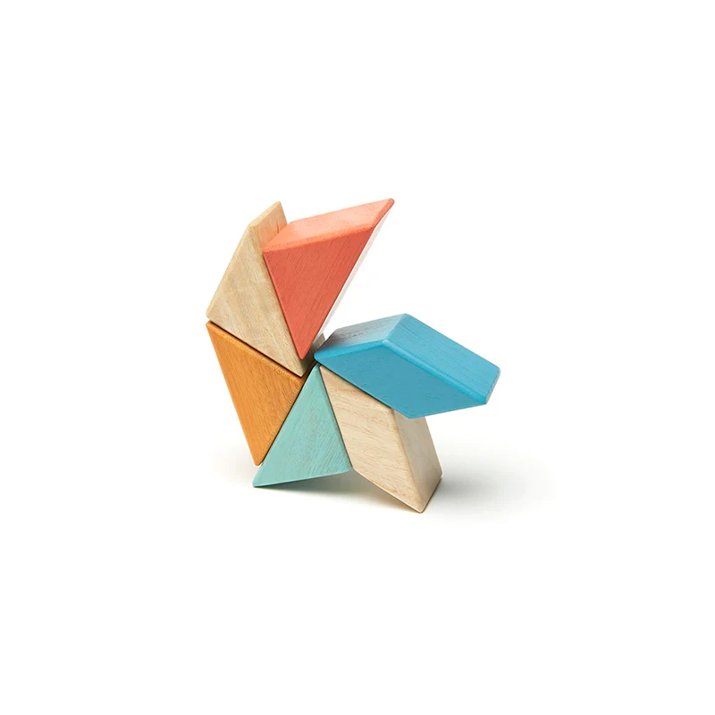 Tegu Pocket Pouch Prism  Magnetic Wooden Blocks  6 pieces - Image 13