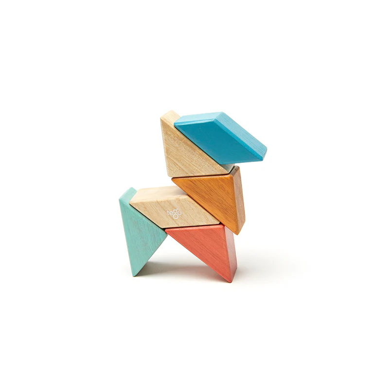 Tegu Pocket Pouch Prism  Magnetic Wooden Blocks  6 pieces - Image 14