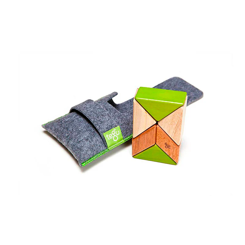 Tegu Pocket Pouch Prism  Magnetic Wooden Blocks  6 pieces - Image 15