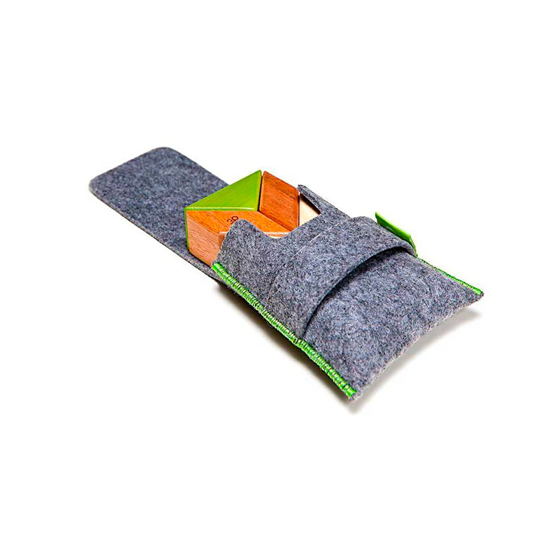 Tegu Pocket Pouch Prism  Magnetic Wooden Blocks  6 pieces - Image 17