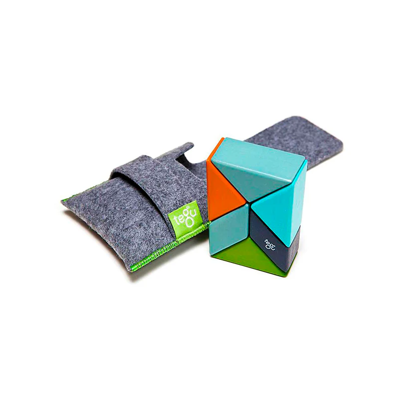 Tegu Pocket Pouch Prism  Magnetic Wooden Blocks  6 pieces - Image 18