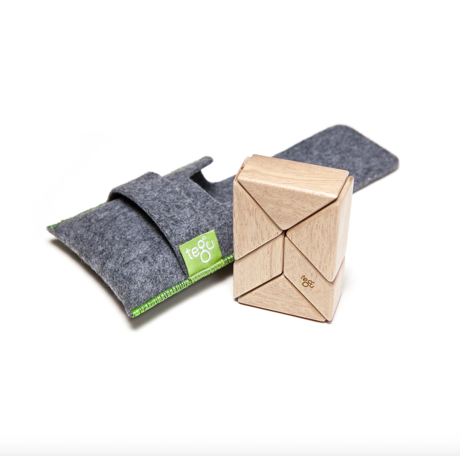 Tegu Pocket Pouch Prism  Magnetic Wooden Blocks  6 pieces - Image 21