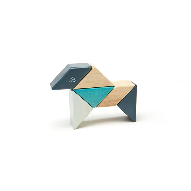 Tegu Pocket Pouch Prism  Magnetic Wooden Blocks  6 pieces - Image 8