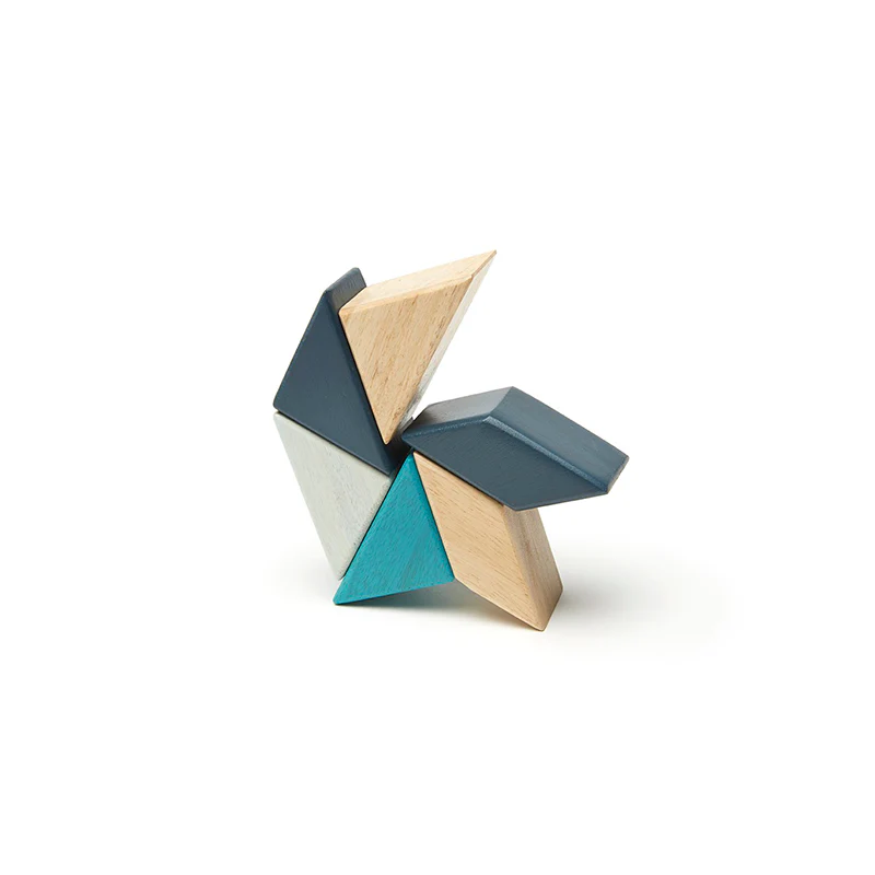 Tegu Pocket Pouch Prism  Magnetic Wooden Blocks  6 pieces - Image 9