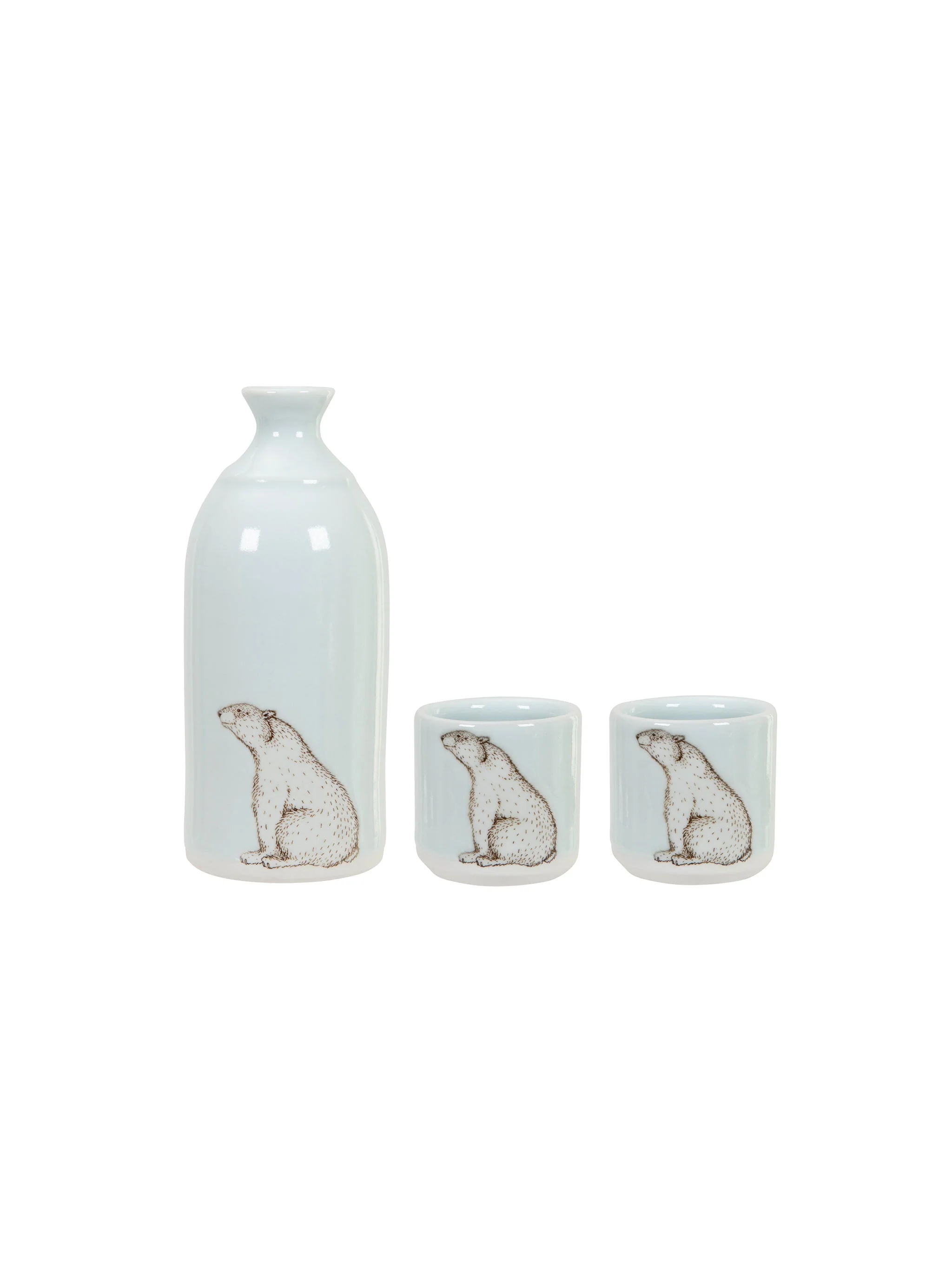 Weston Table Polar Bear Sake Set - Image 2