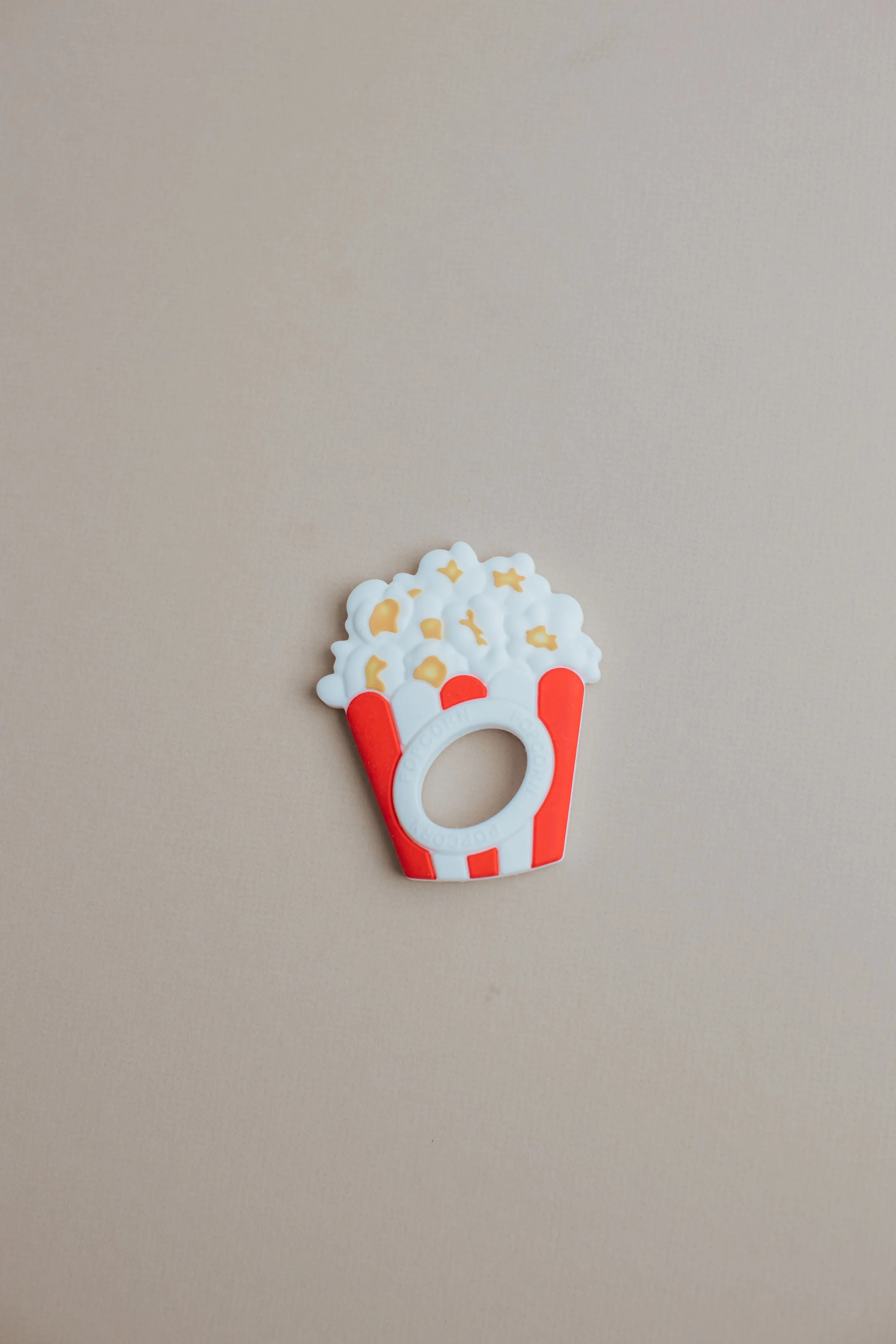 Three Hearts Popcorn Silicone Teether- BPA Free