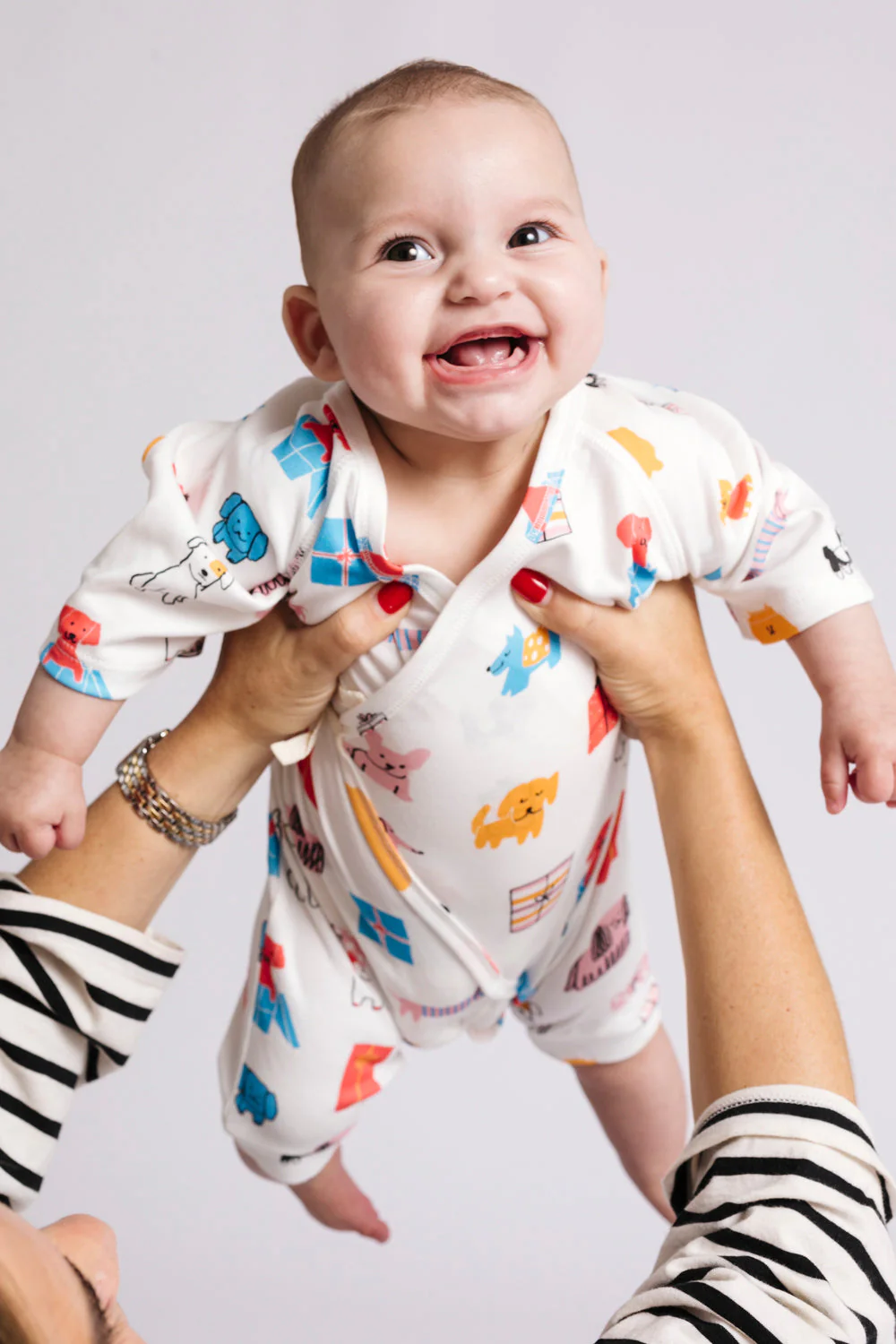 Dodo Banana Puppy Party Baby Kimono Onesie