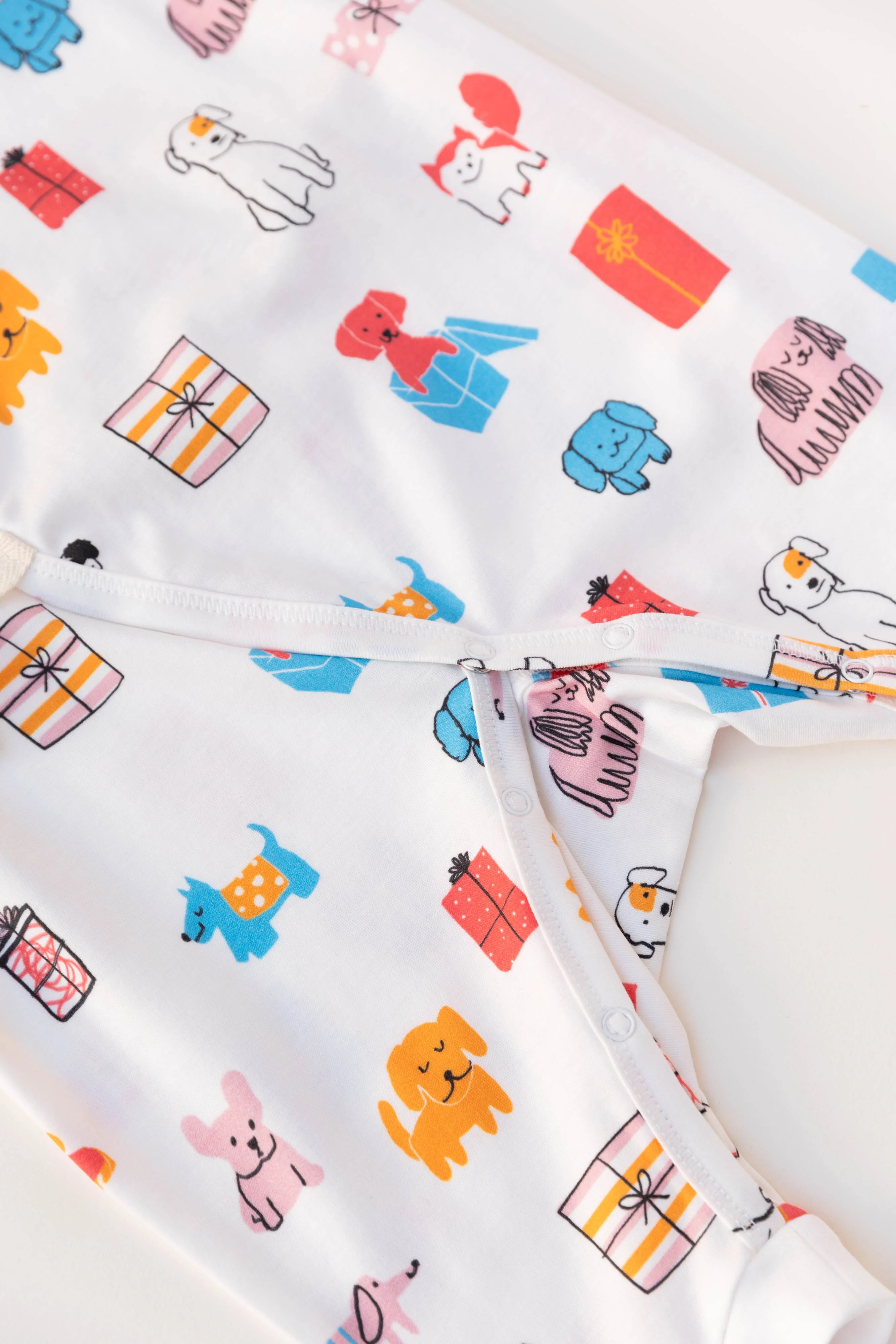 Dodo Banana Puppy Party Baby Kimono Onesie - Image 4