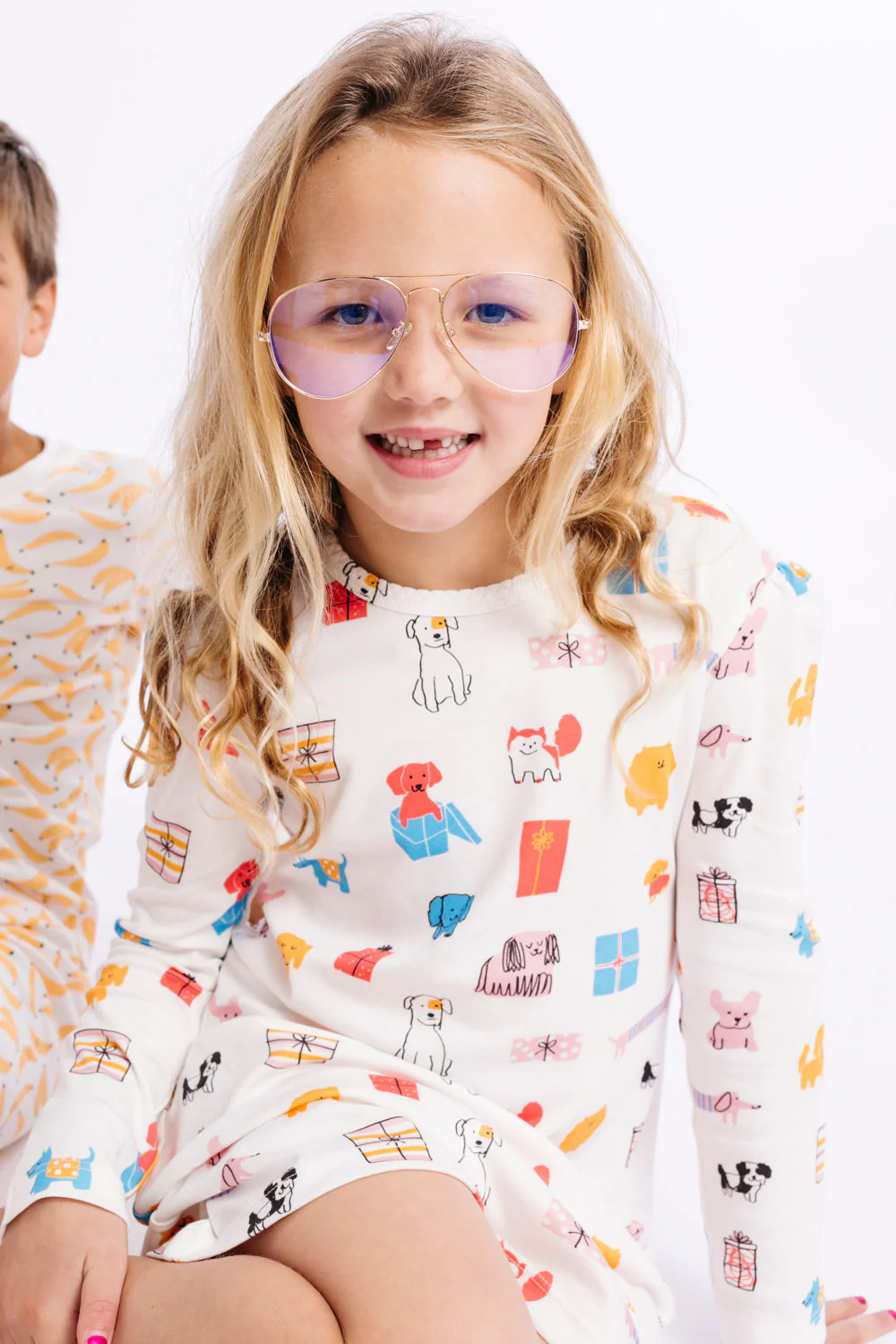 Dodo Banana Puppy Party Organic Pima Cotton Dodo Dress
