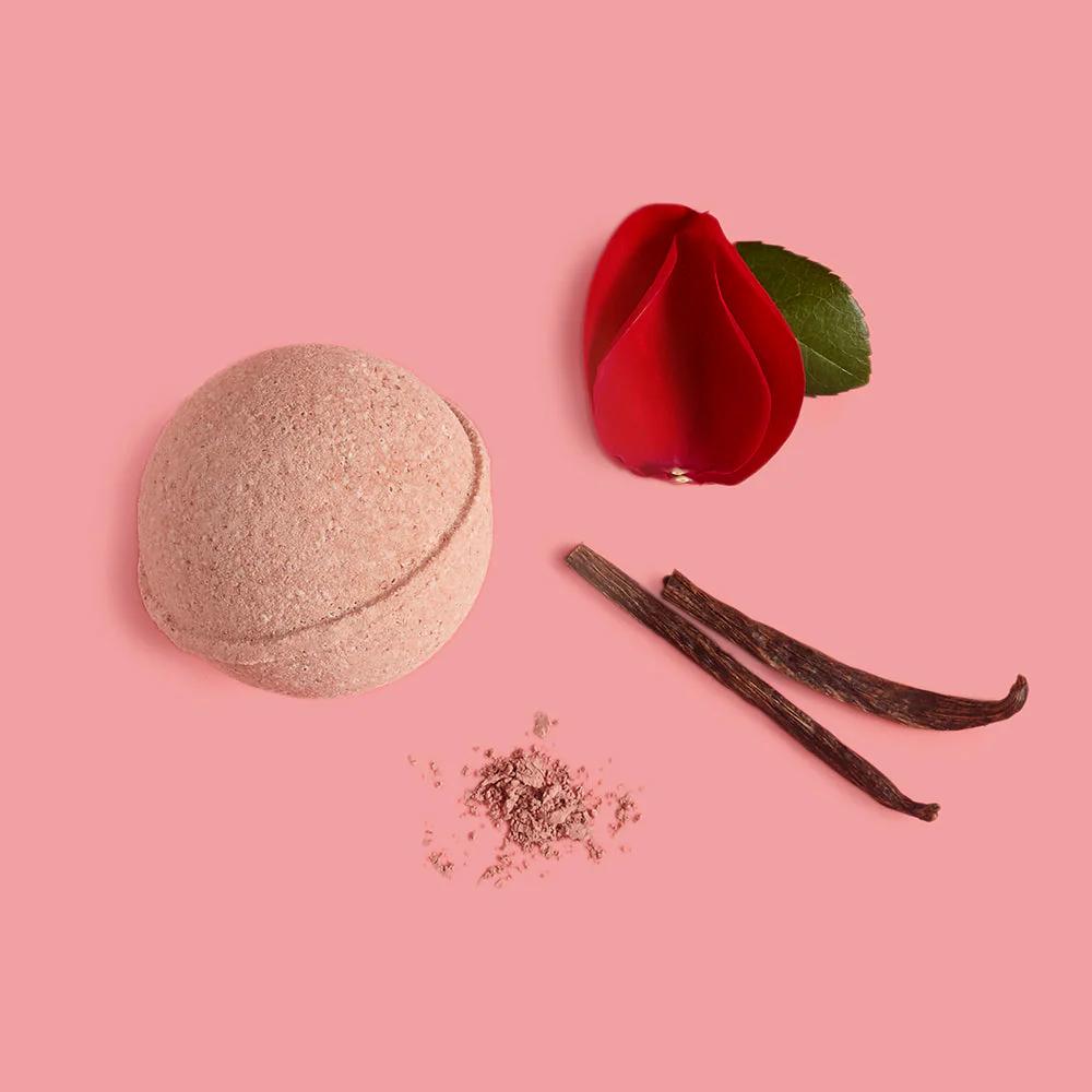 Humble Organics Pure Love Bath Bomb – Vanilla, Rosehip & Rose Clay Bliss - Image 3
