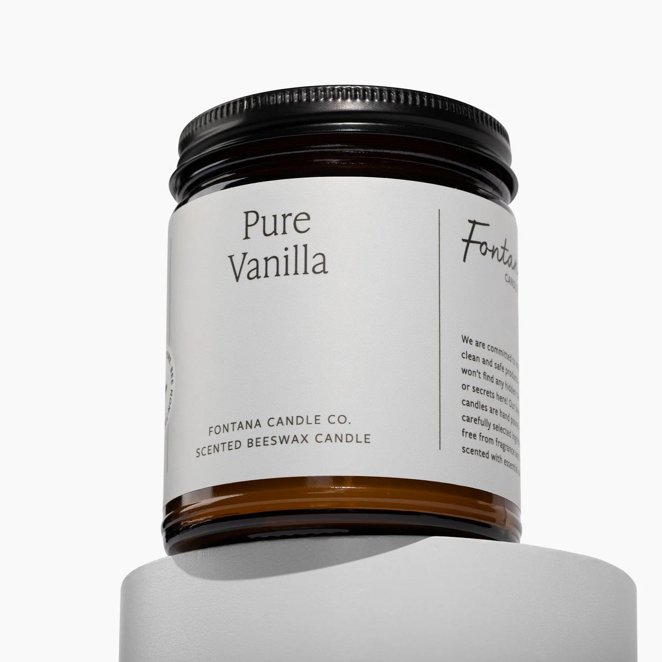 Fontana Candle Co Pure Vanilla Jar Candle - Image 3