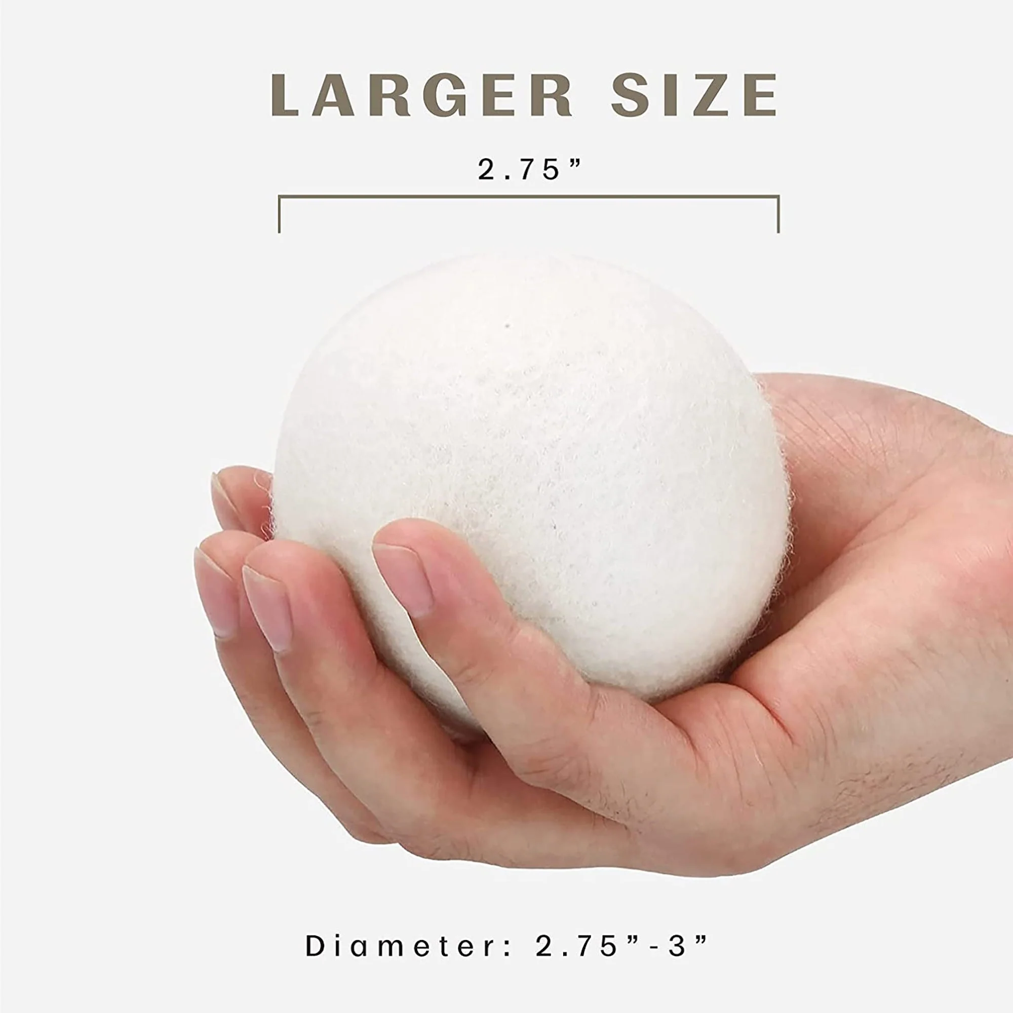 Pursonic 100% Pure New Zealand Wool Dryer Balls - 12 Pack - Image 4