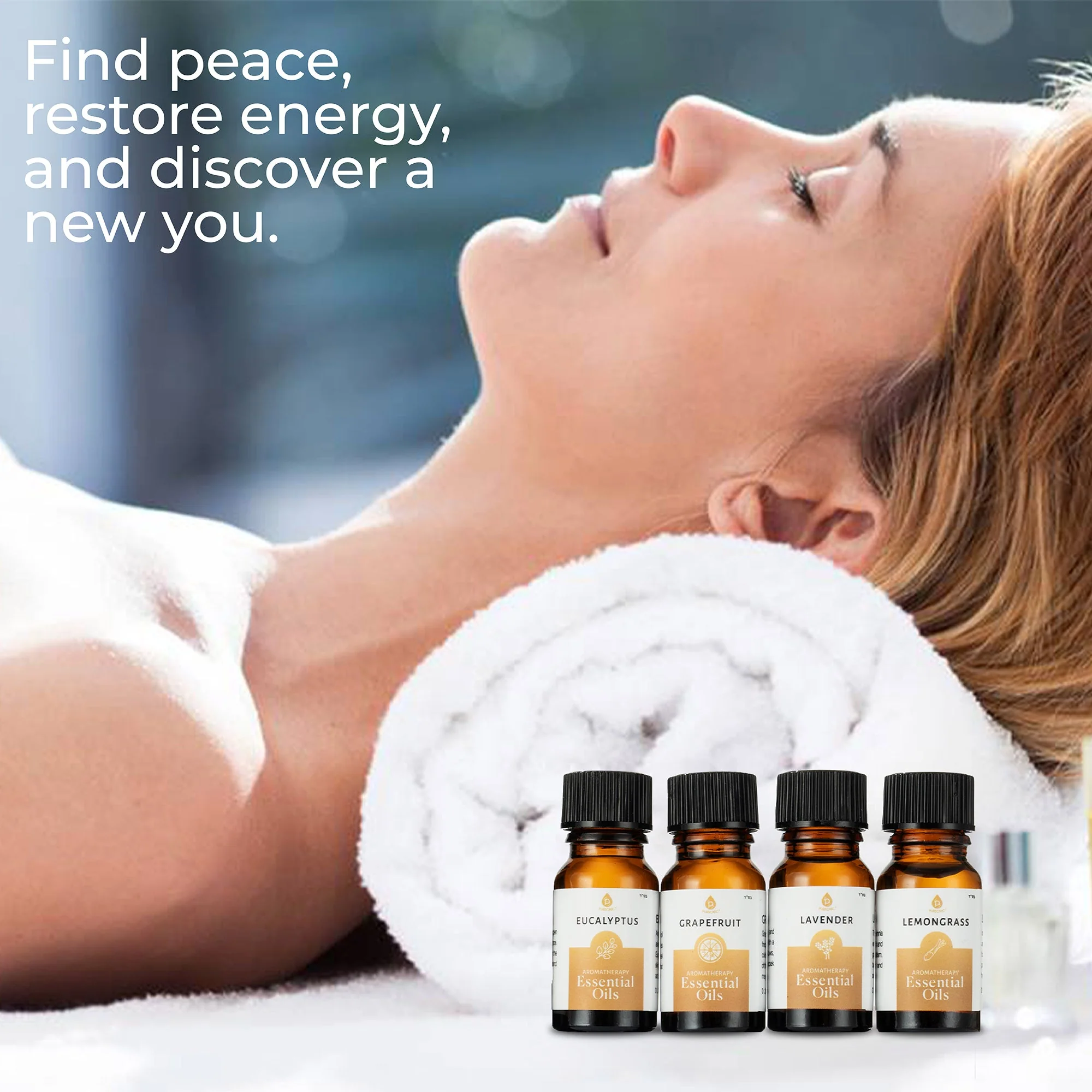 Pursonic Essential Oils Christmas Gift Set – 14-Piece Aromatherapy Collection - Image 3