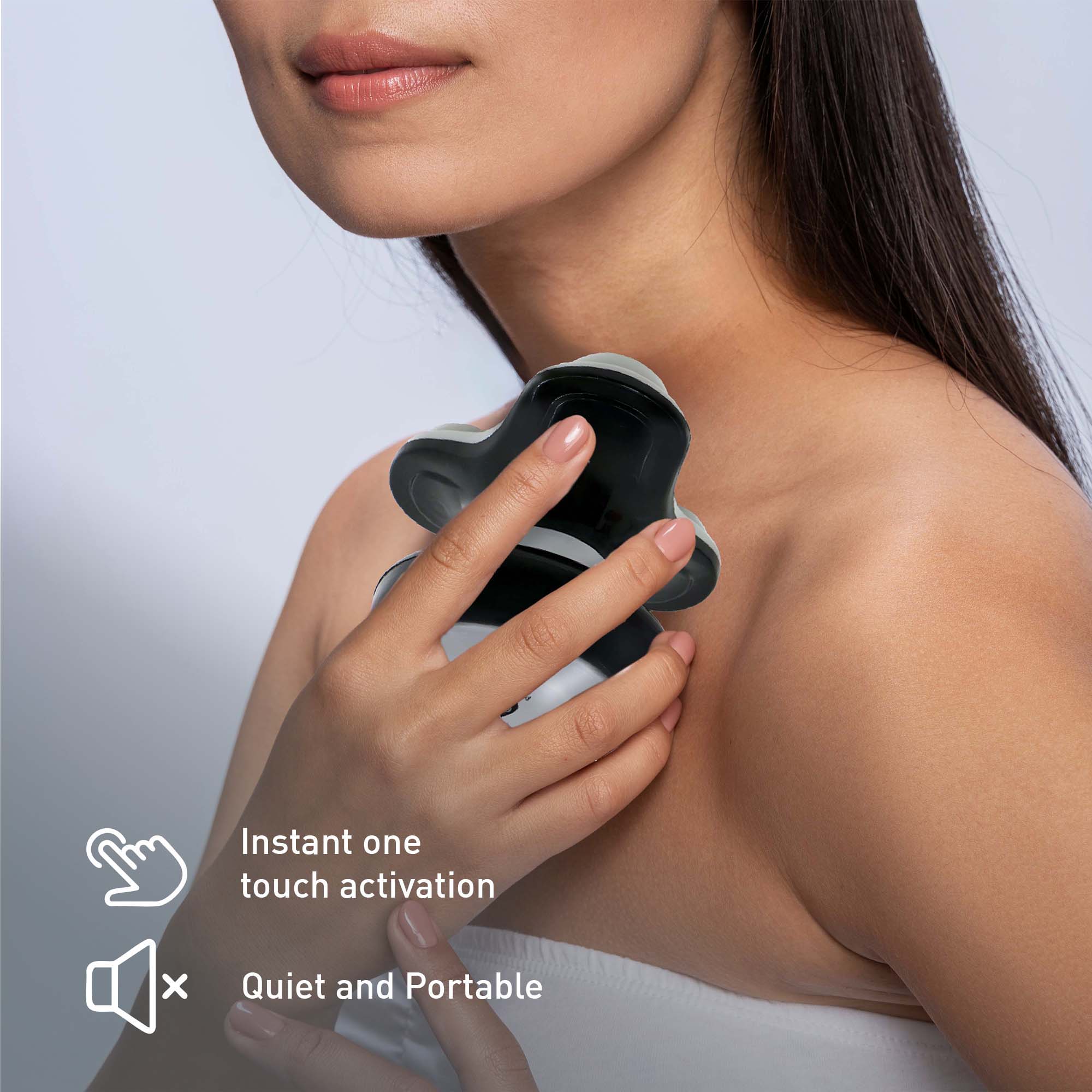 Pursonic Muscle Recovery & Relaxation Power Duo: Massage Gun & Handheld Electric Sport Massager - Image 3