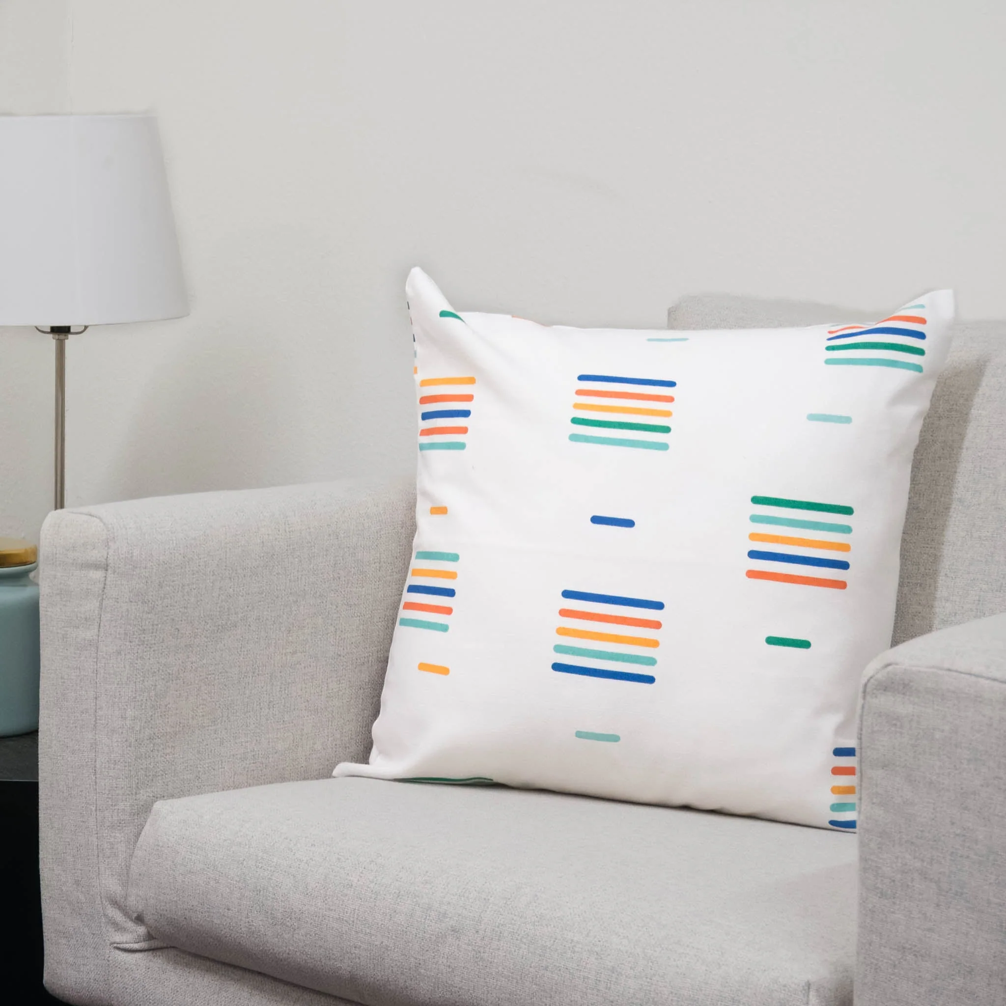 Ready for Color Organic Cotton Throw Pillow Cover