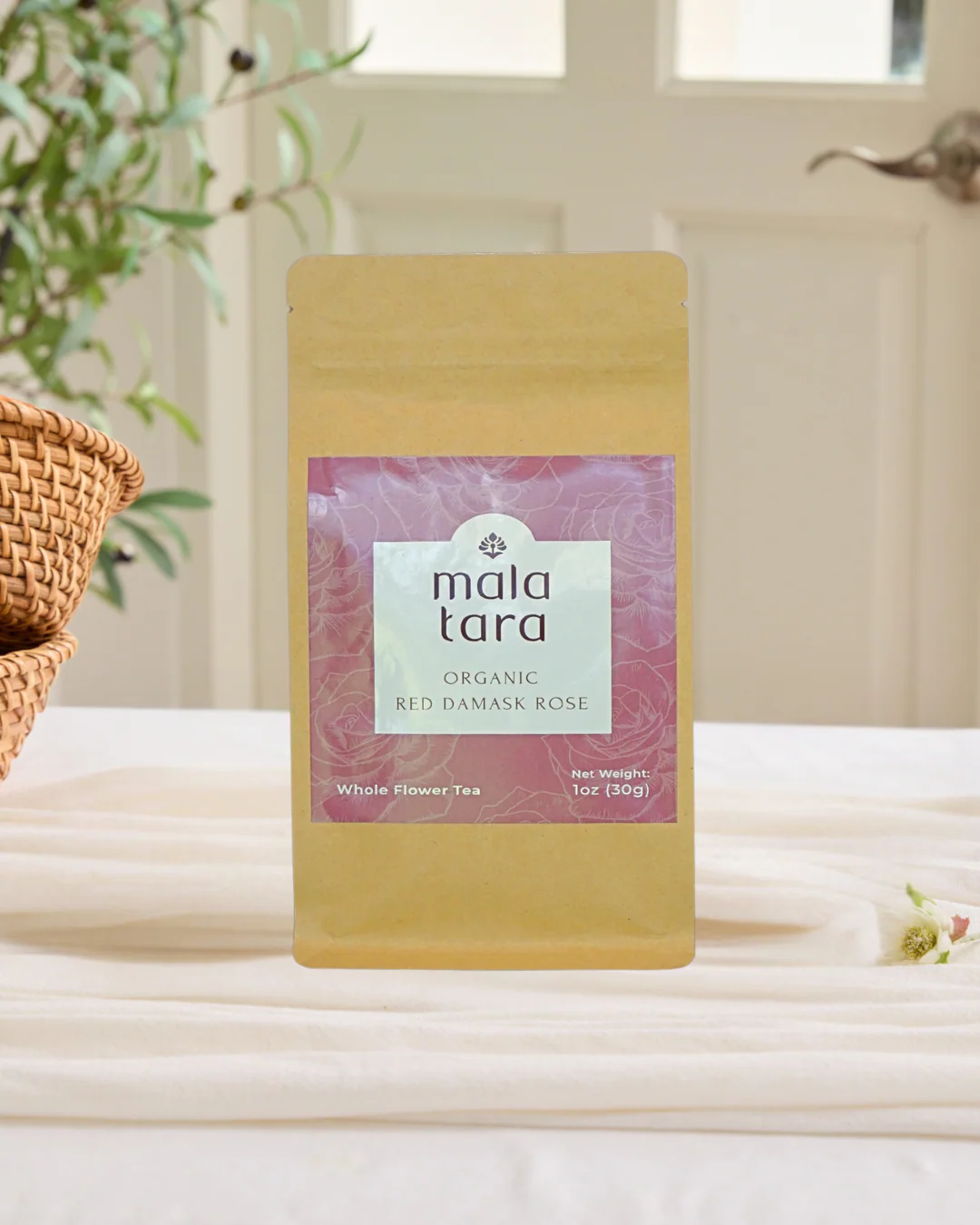 Mala Tara Red Damask Rose Whole Flower Tea Pouch **SOLD OUT**