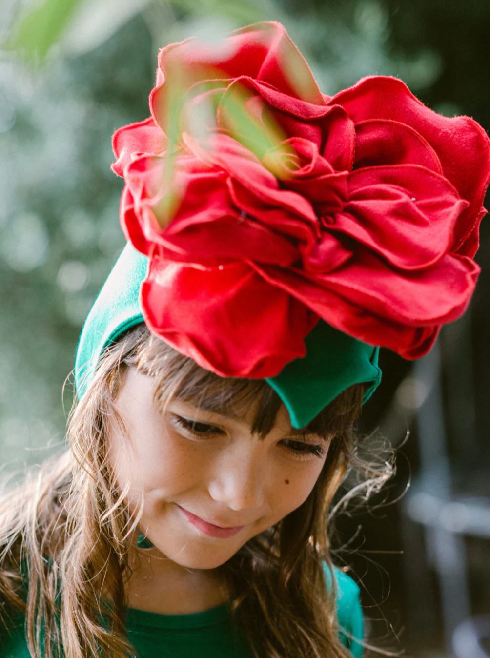 Band of the Wild Red Rose Costume with Green Stem Pajamas - Image 3