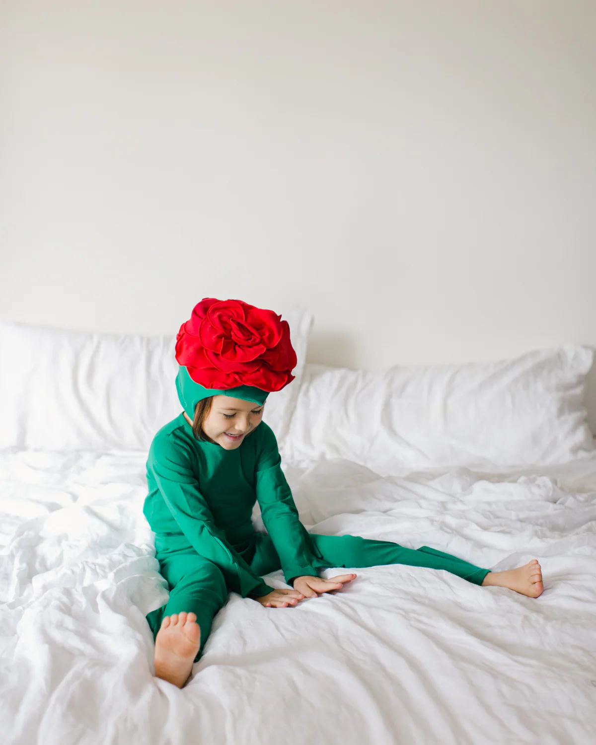 Band of the Wild Red Rose Costume with Green Stem Pajamas - Image 5