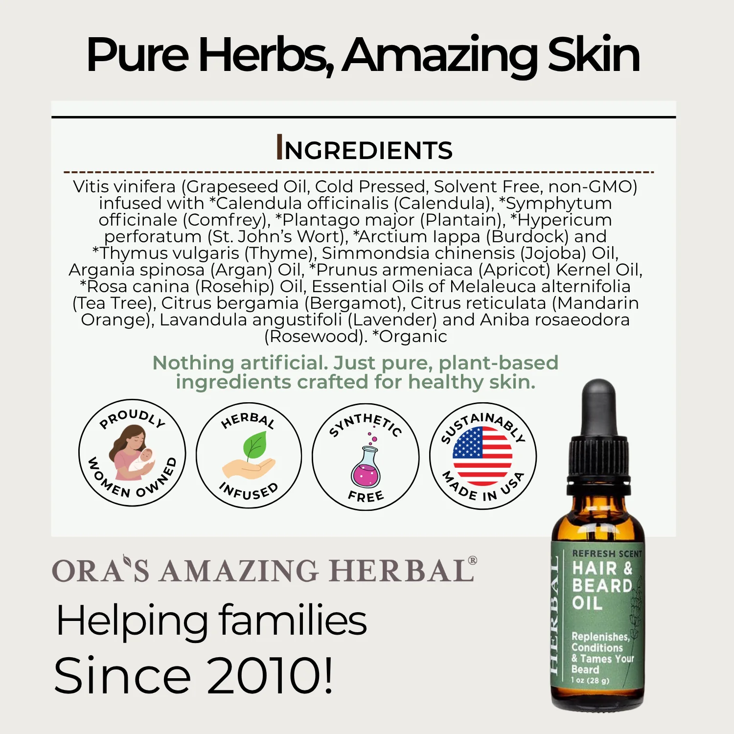 Ora's Amazing Herbal Refresh, Beard and Hair Oil - Image 6