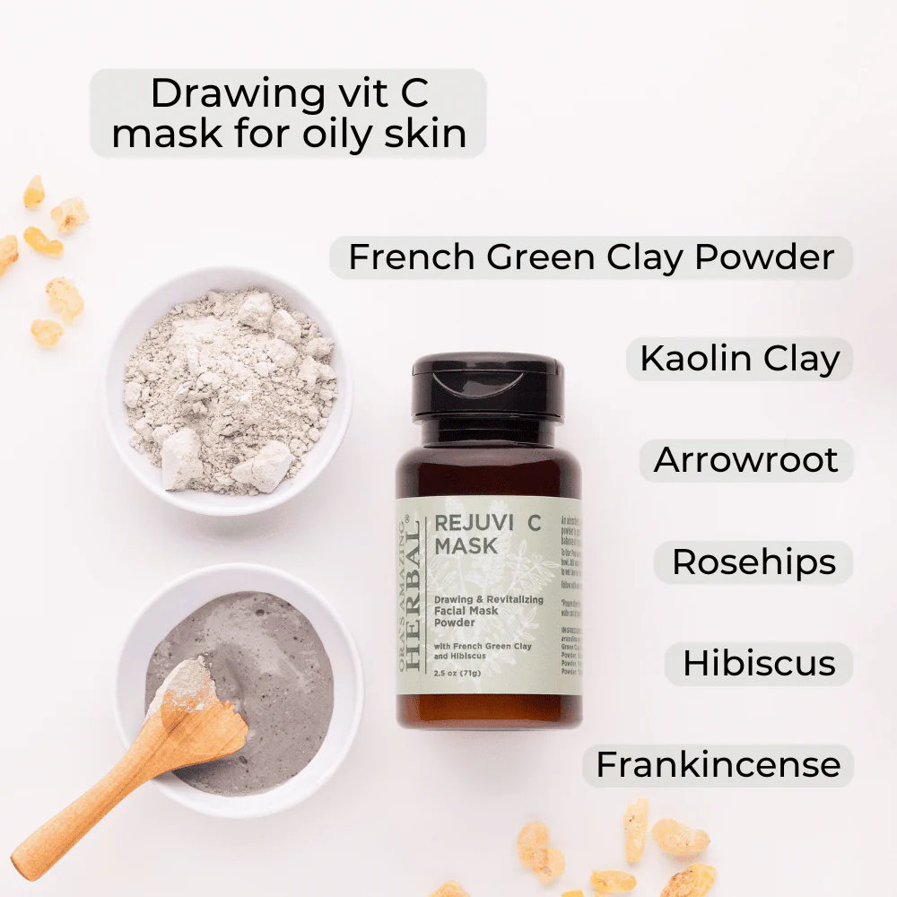 Ora's Amazing Herbal Rejuvi C Mask - Antioxidant Face Mask Powder - Image 5