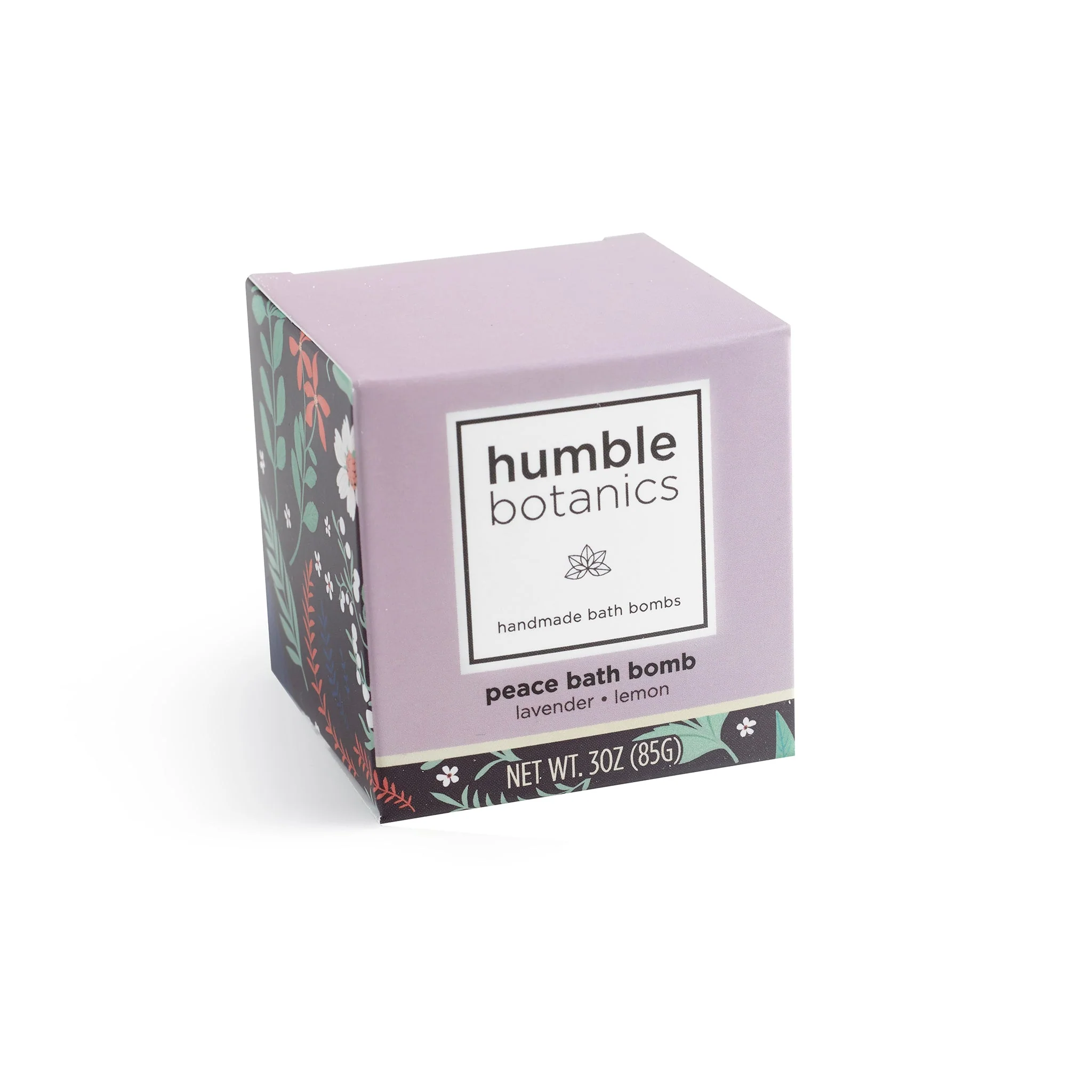 Humble Organics Relaxing Peace Bath Bomb – Lavender, Lemon & Clay (3oz) - Image 2