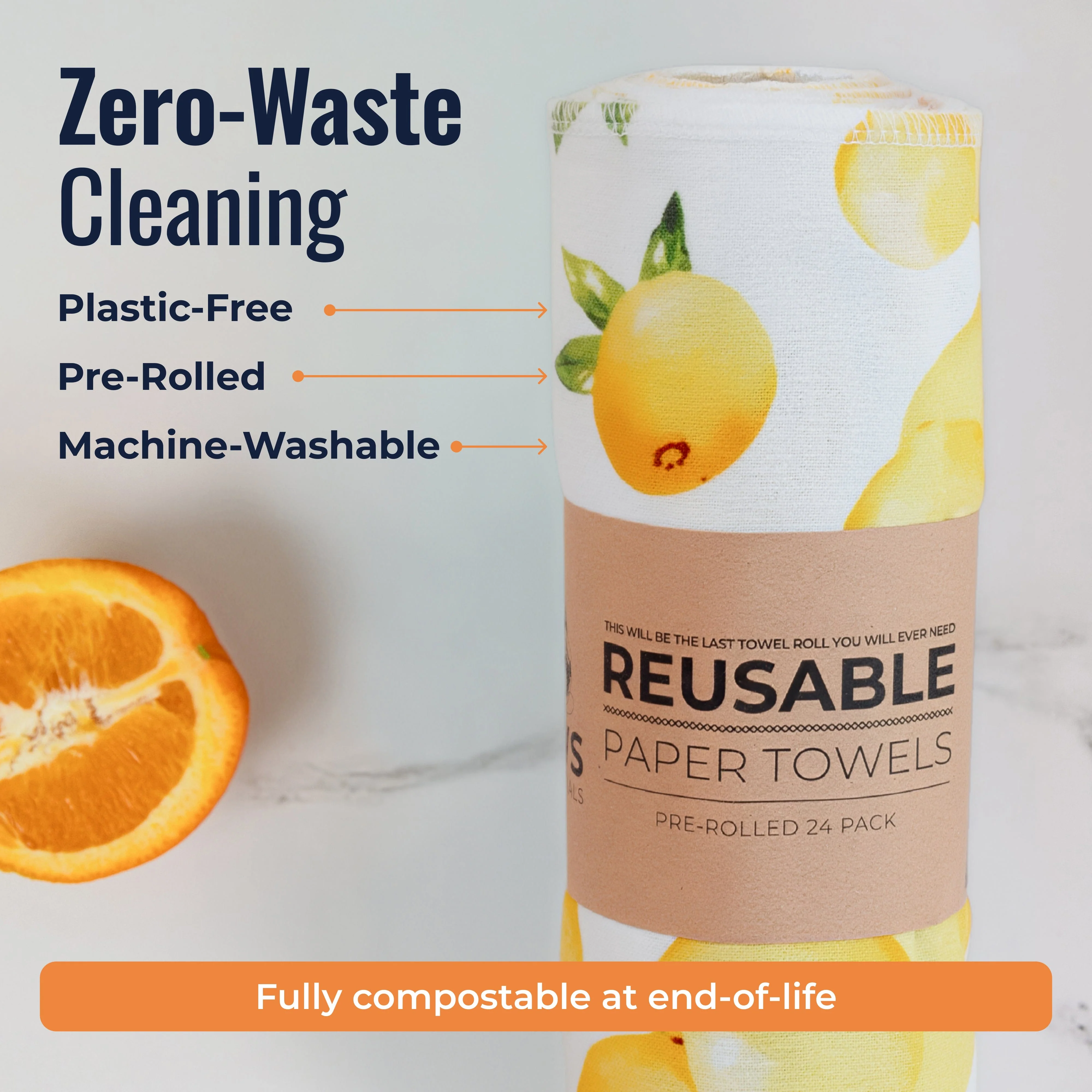 Zero Waste Store Reusable Paper Towels - Image 9