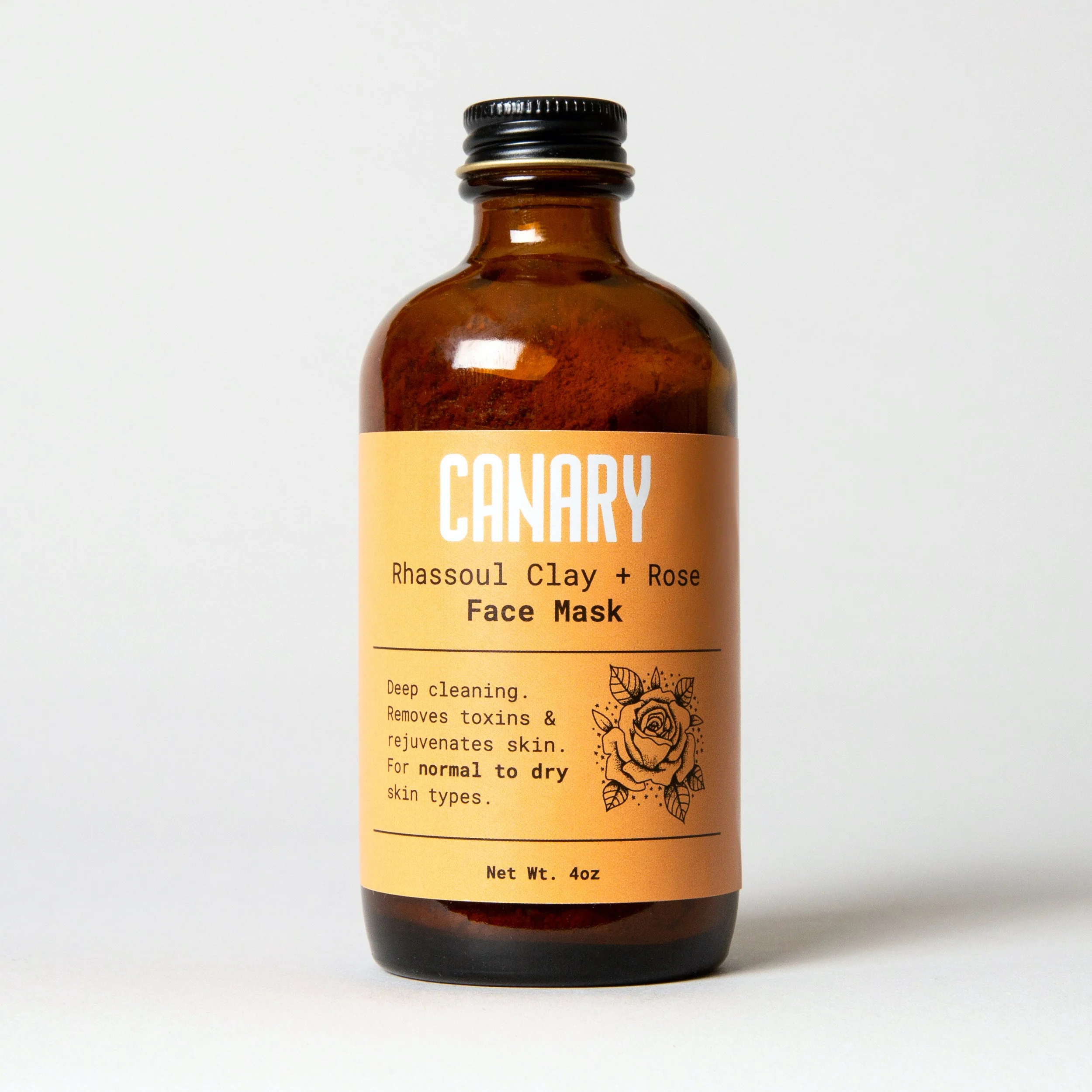 Canary Rhassoul Clay + Rose Face Mask