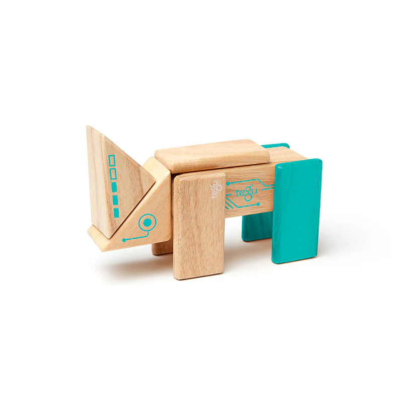 Tegu Robo Magnetic Wooden Blocks Future Collection, 8 pieces - Image 4