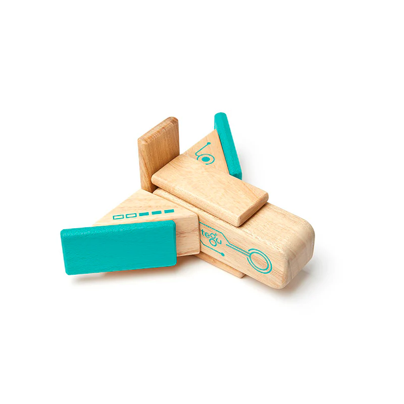 Tegu Robo Magnetic Wooden Blocks Future Collection, 8 pieces - Image 5