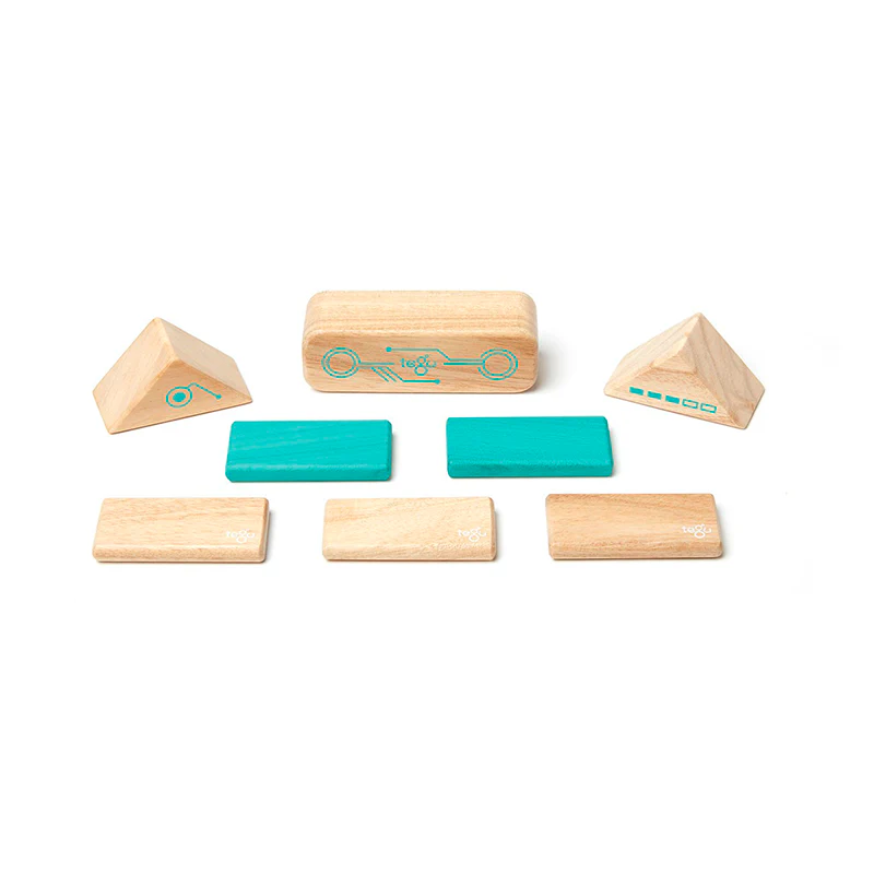 Tegu Robo Magnetic Wooden Blocks Future Collection, 8 pieces - Image 6
