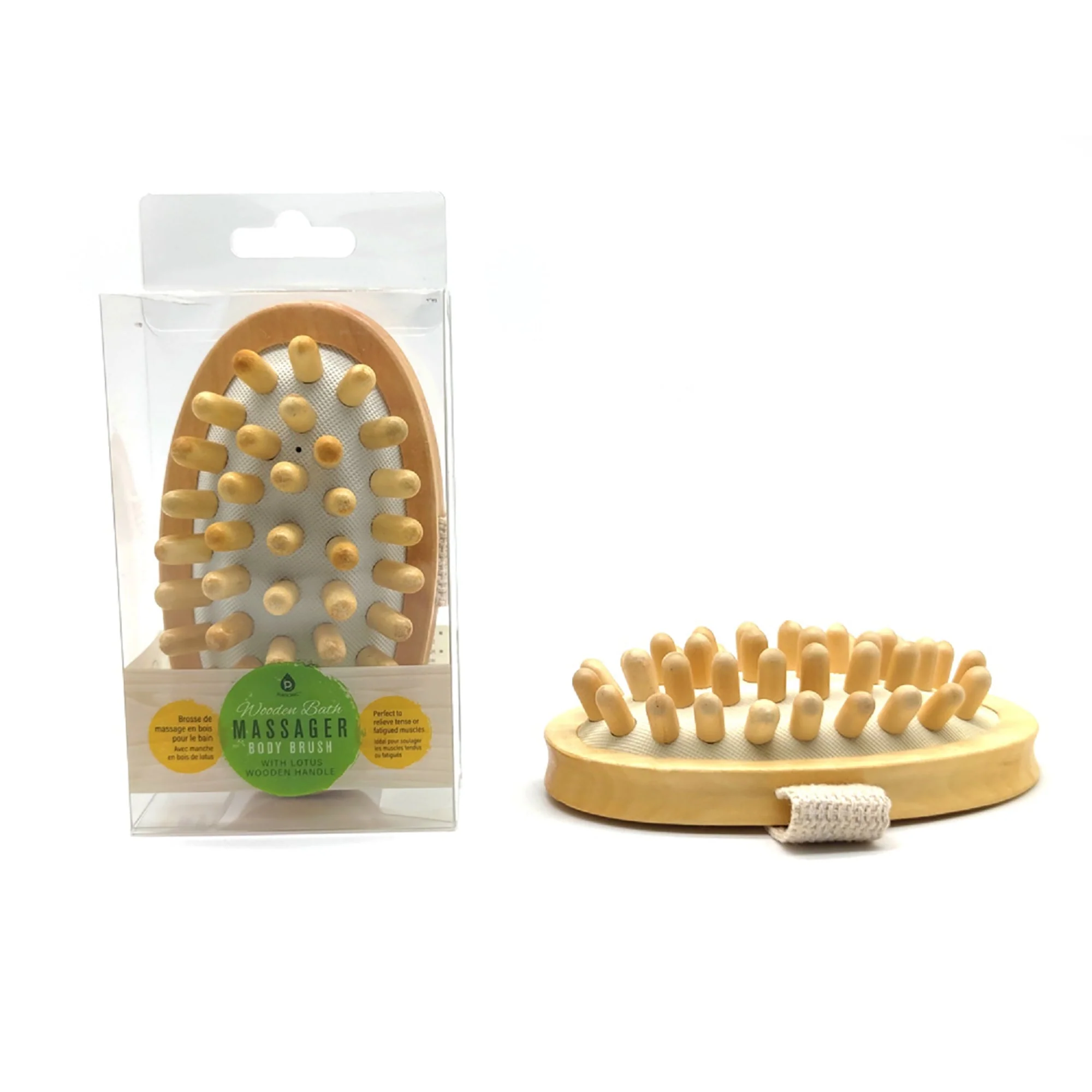 Pursonic Rubber Massager with Lotus Wooden Handle