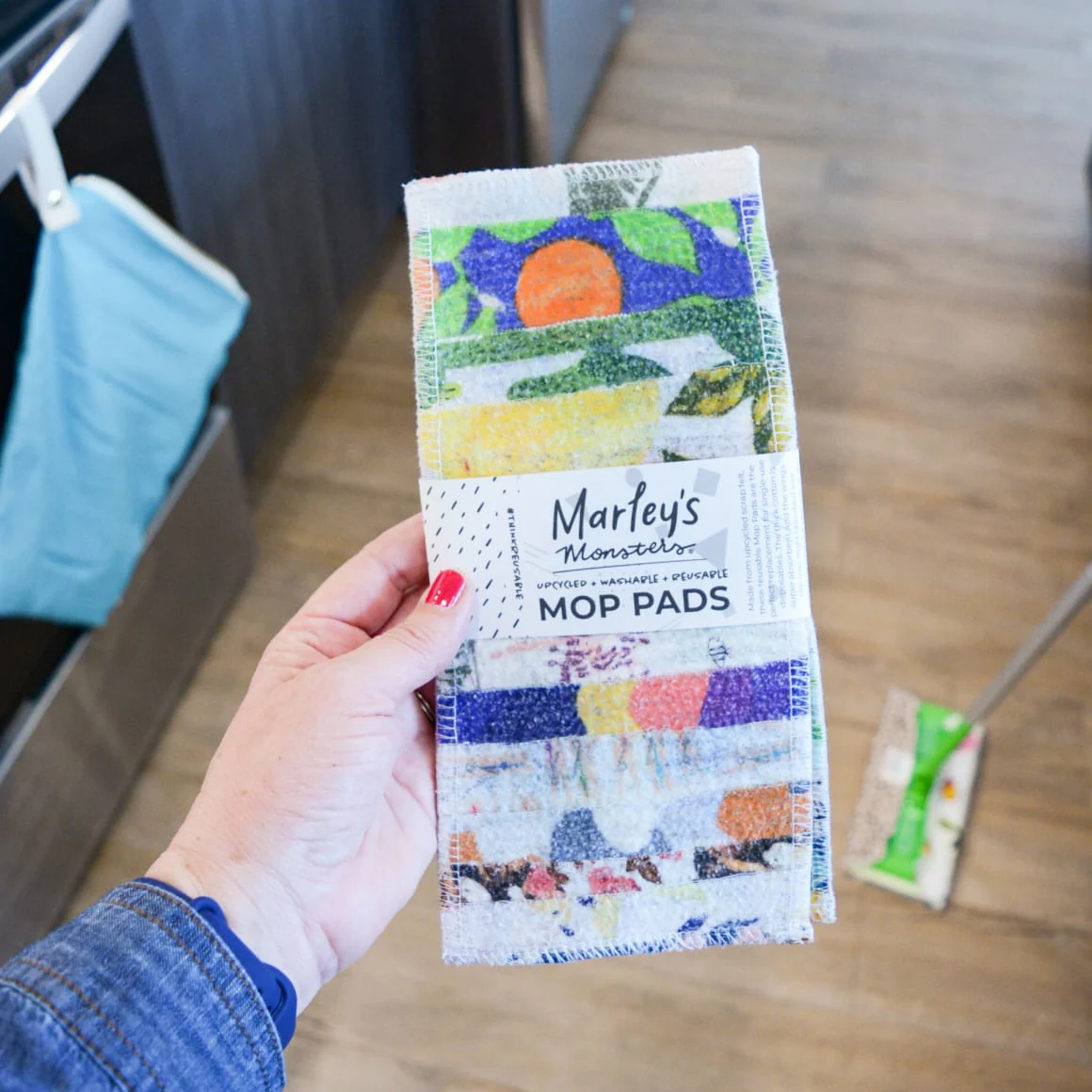 Marley's Monsters Scrap Felt Mop Pads: Set of 2 - Image 7