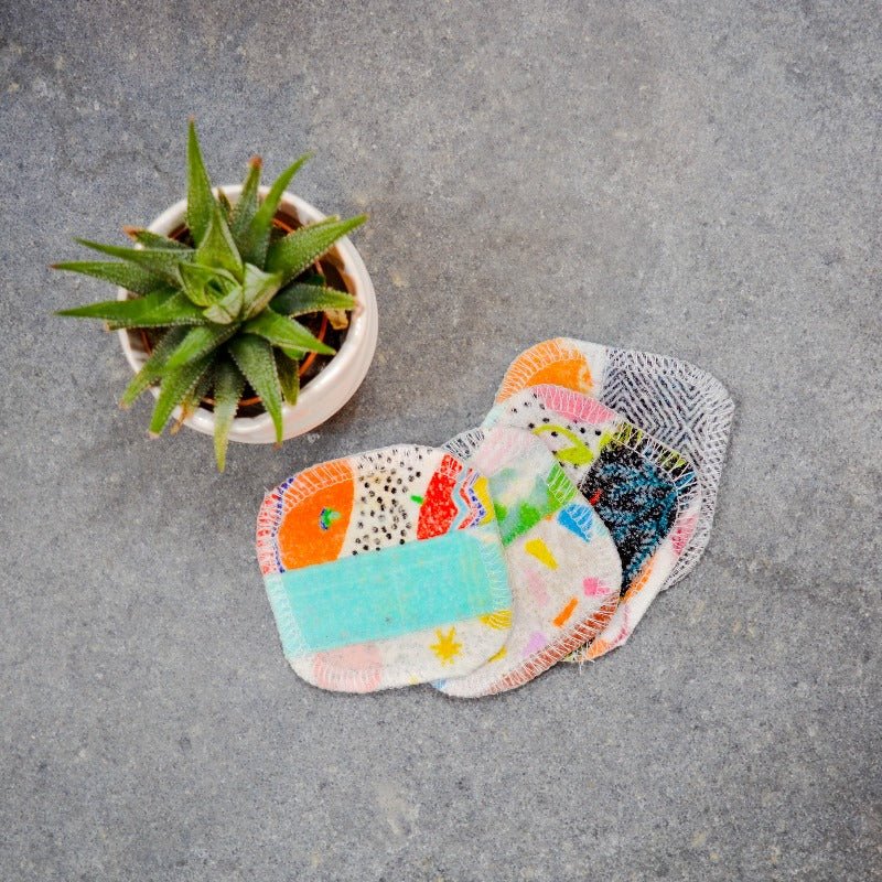 Marley's Monsters Scrap Felt Polish Pads: Set of 4 - Zero Waste Upcycled - Image 5