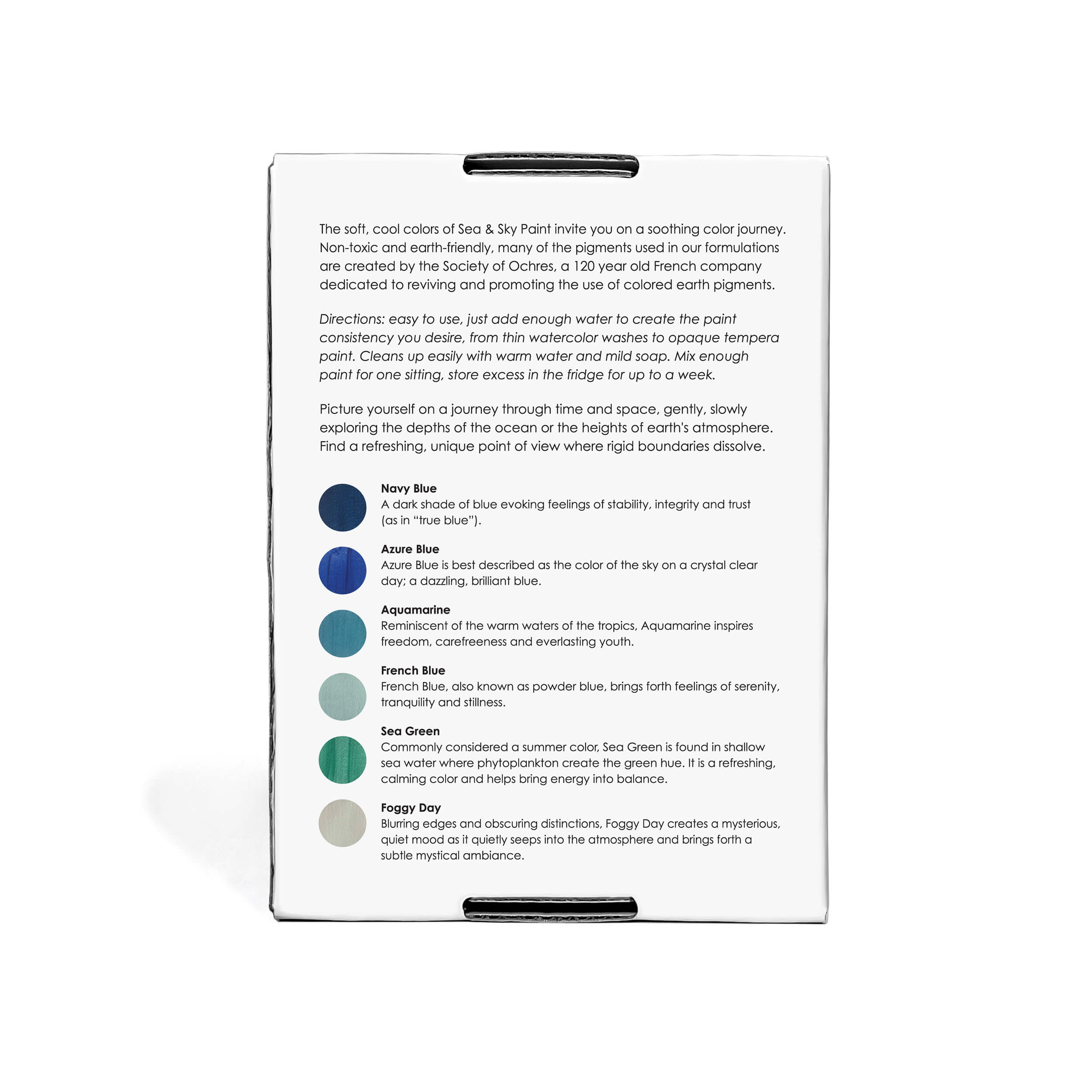 Elseware Unplug Sea & Sky Paint Set – Non-Toxic Earth Pigments (15–17g per Vial) - Image 2