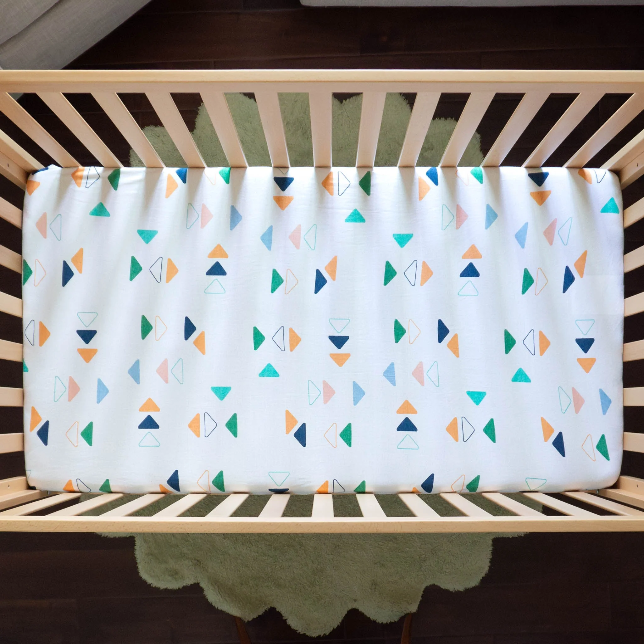 See Play Learn Organic Cotton Crib Sheet - Image 2