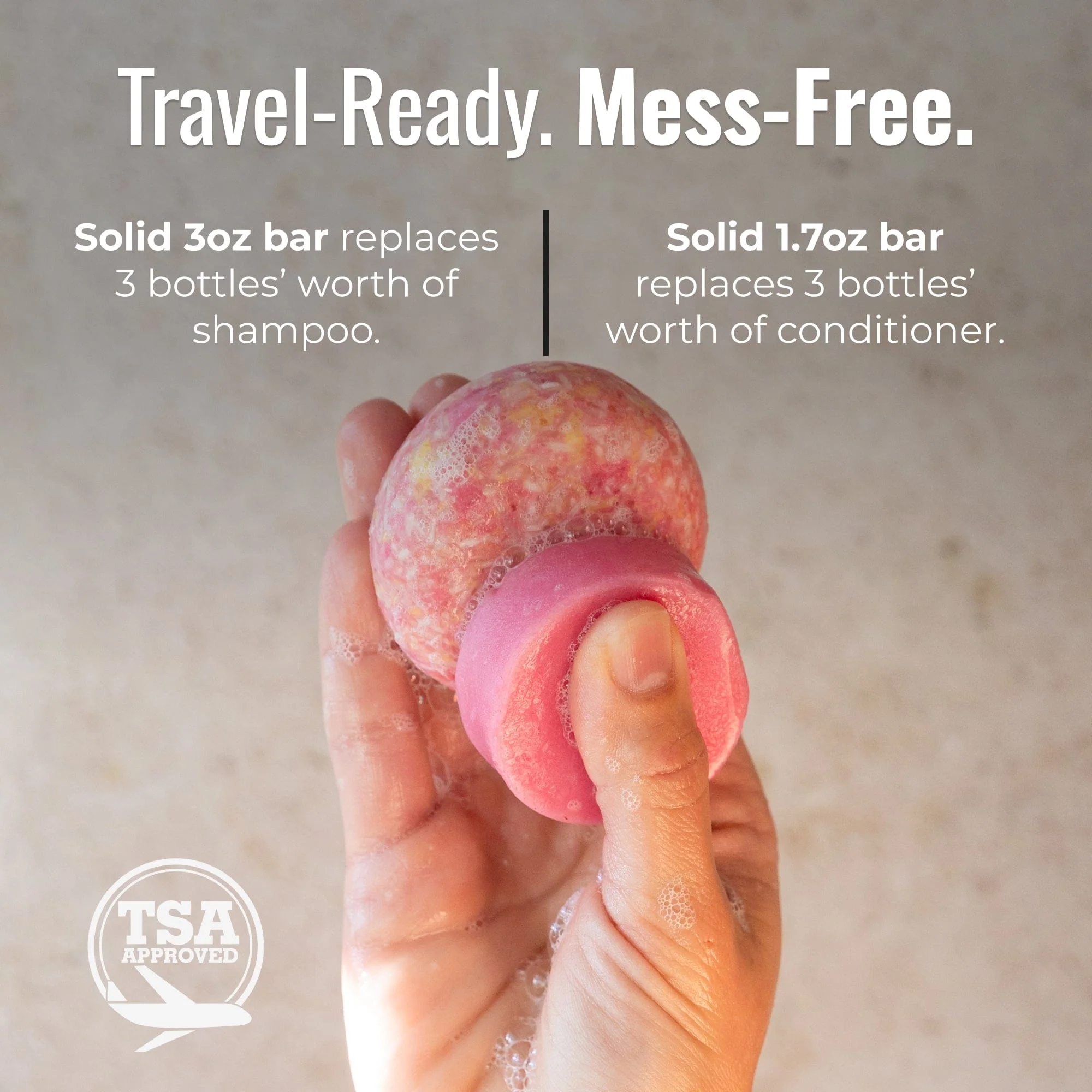 Zero Waste Store Shampoo & Conditioner Bar Duo - Image 34