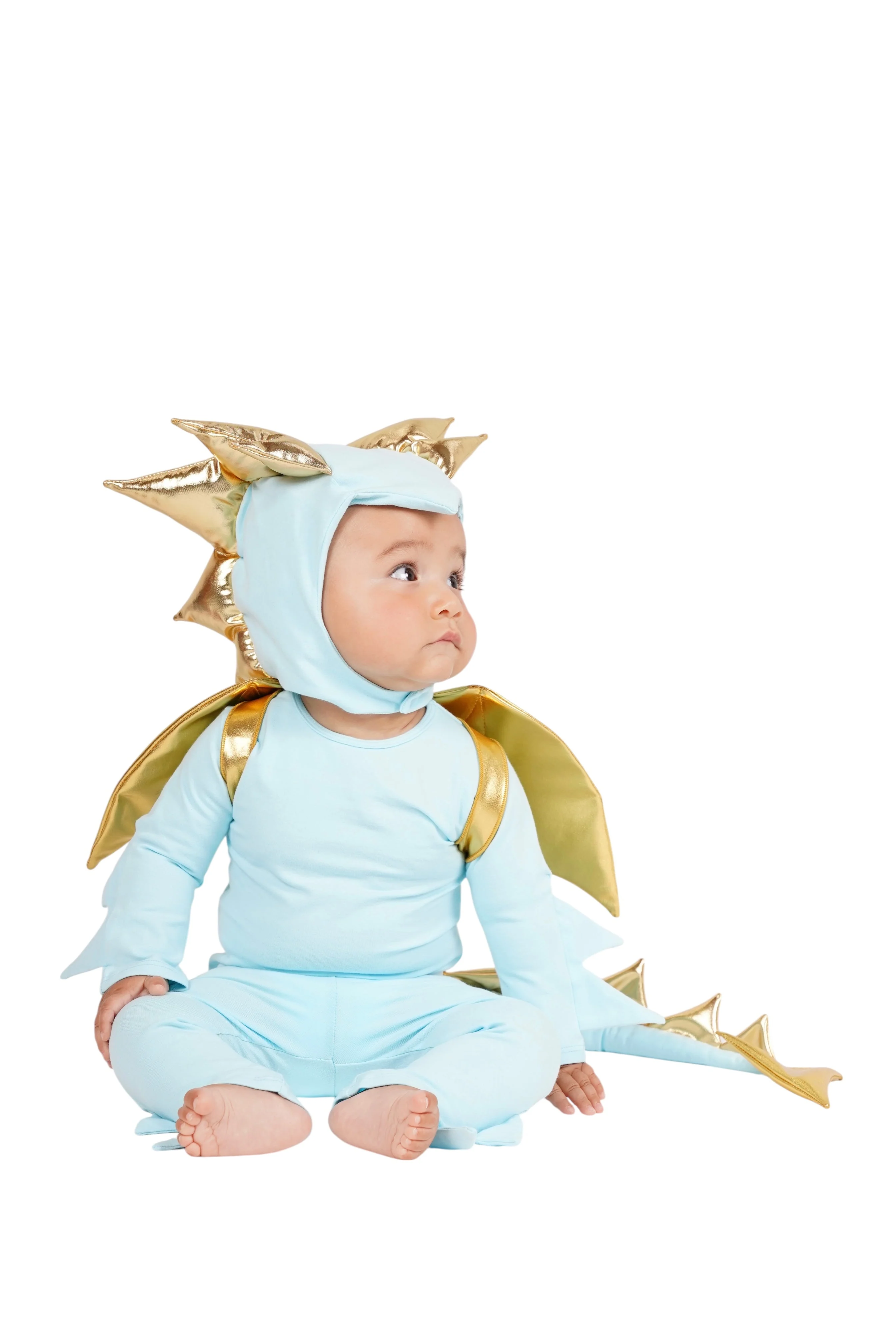 Band of the Wild Sky Blue Dragon Costume - Image 5