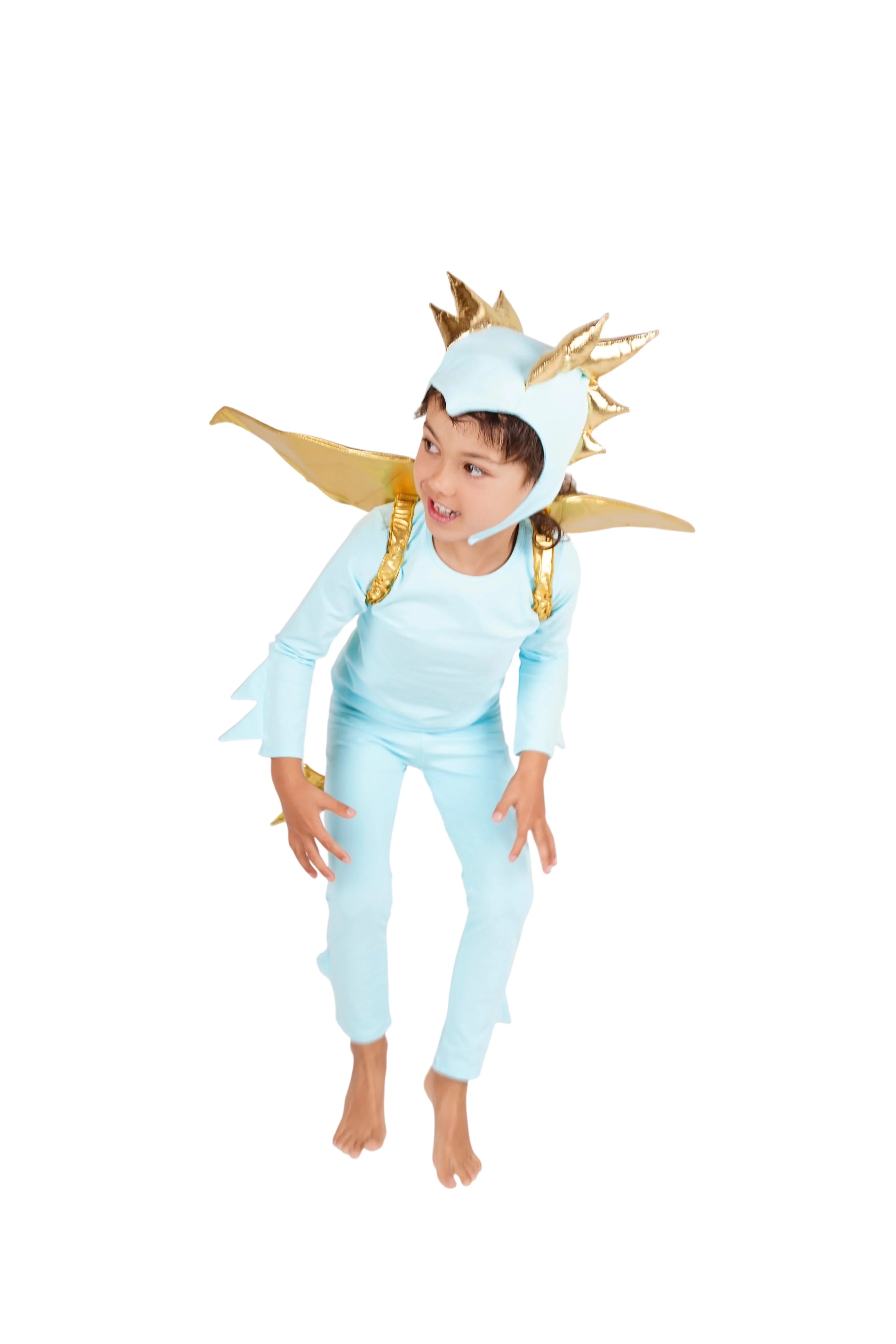Band of the Wild Sky Blue Dragon Costume - Image 9