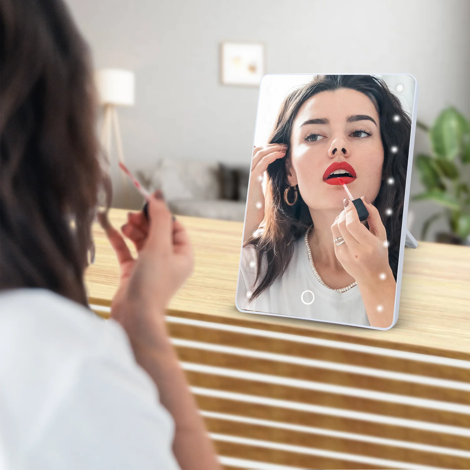 Pursonic Smart Mirror Touchscreen Makeup Vanity - Image 4