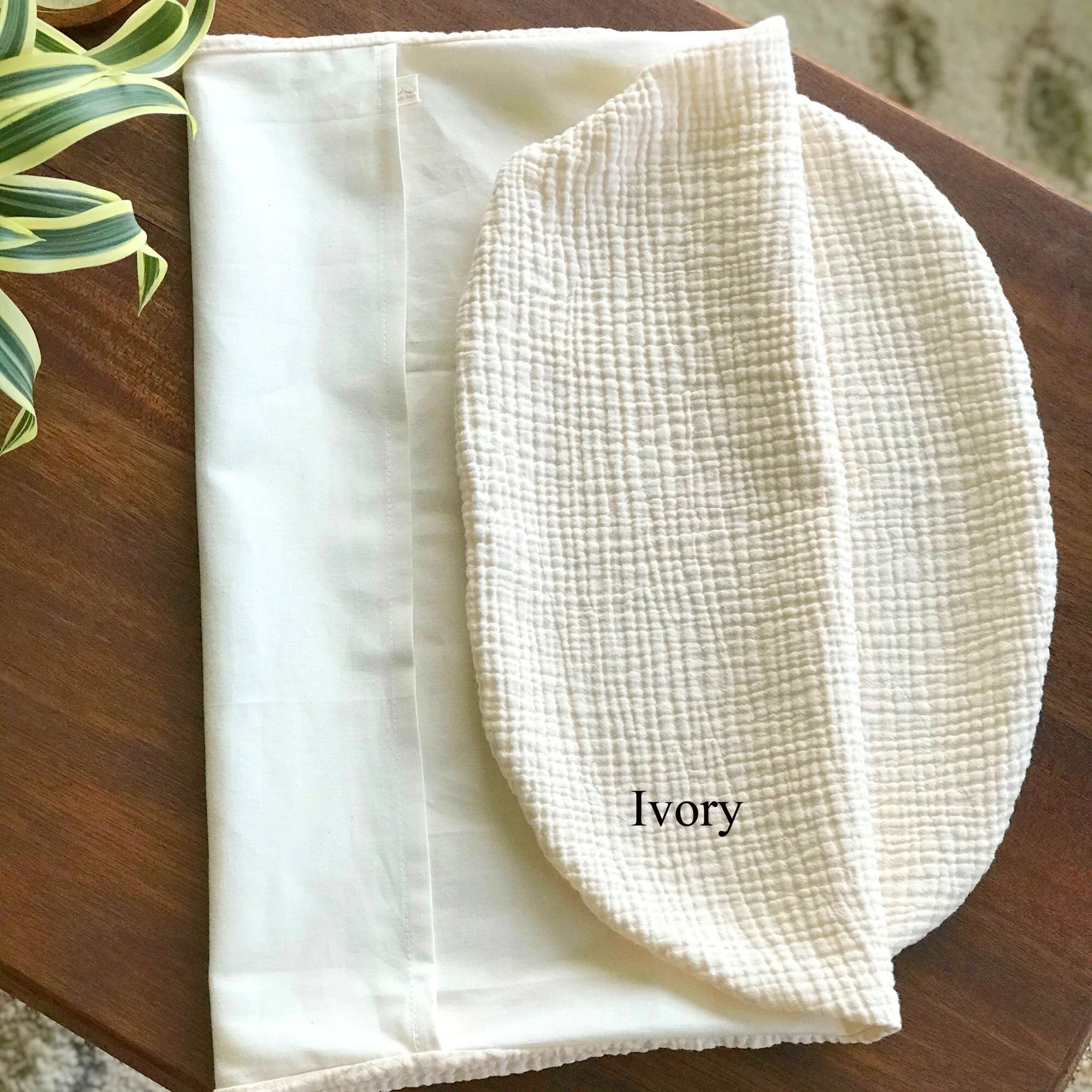 Wendy Anne Snuggle Me Infant Lounger Slip Cover - Organic Cotton Double Gauze - Image 2