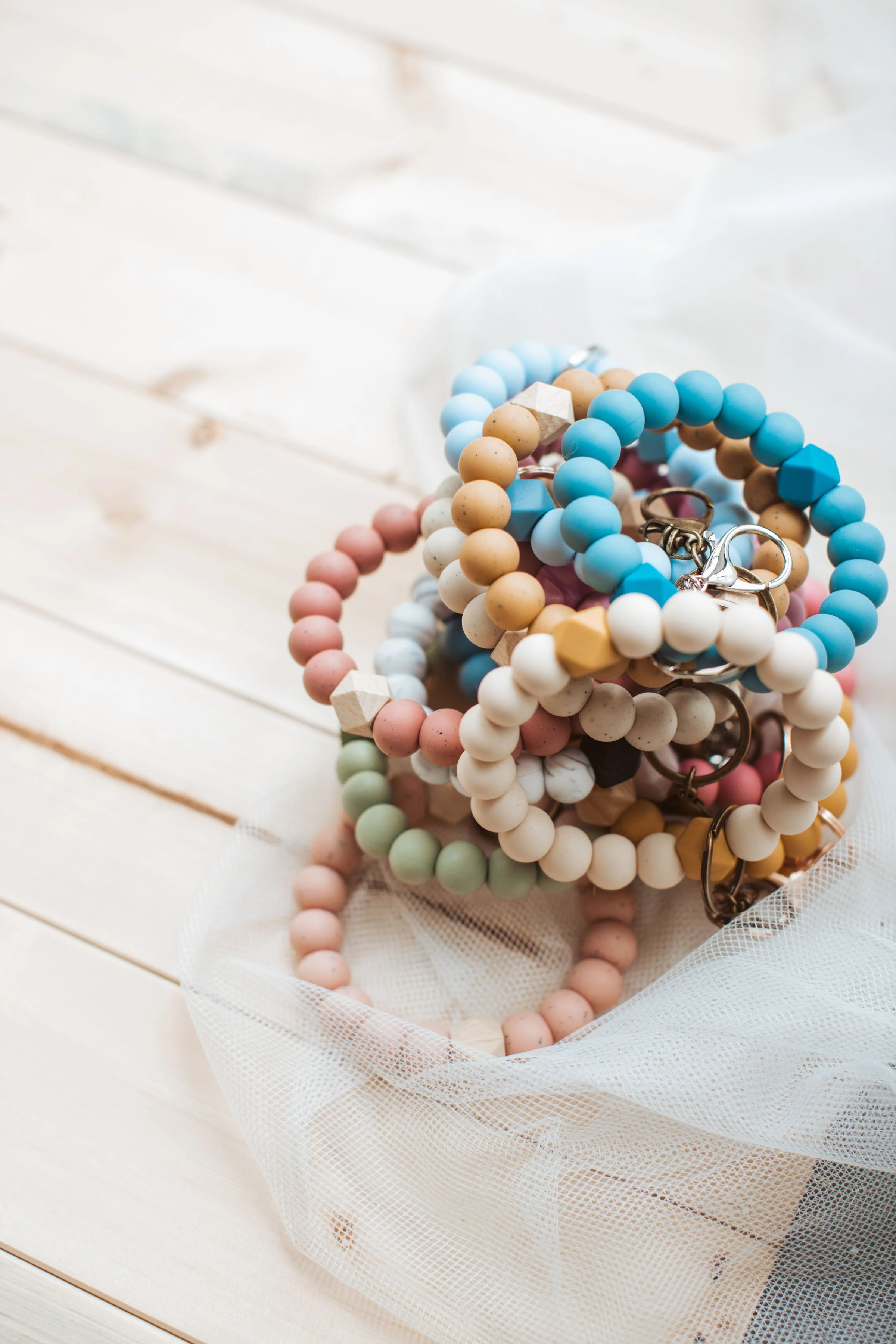 Three Hearts Sophia Key Bangle Bracelet - Chewable Jewelry - Image 11