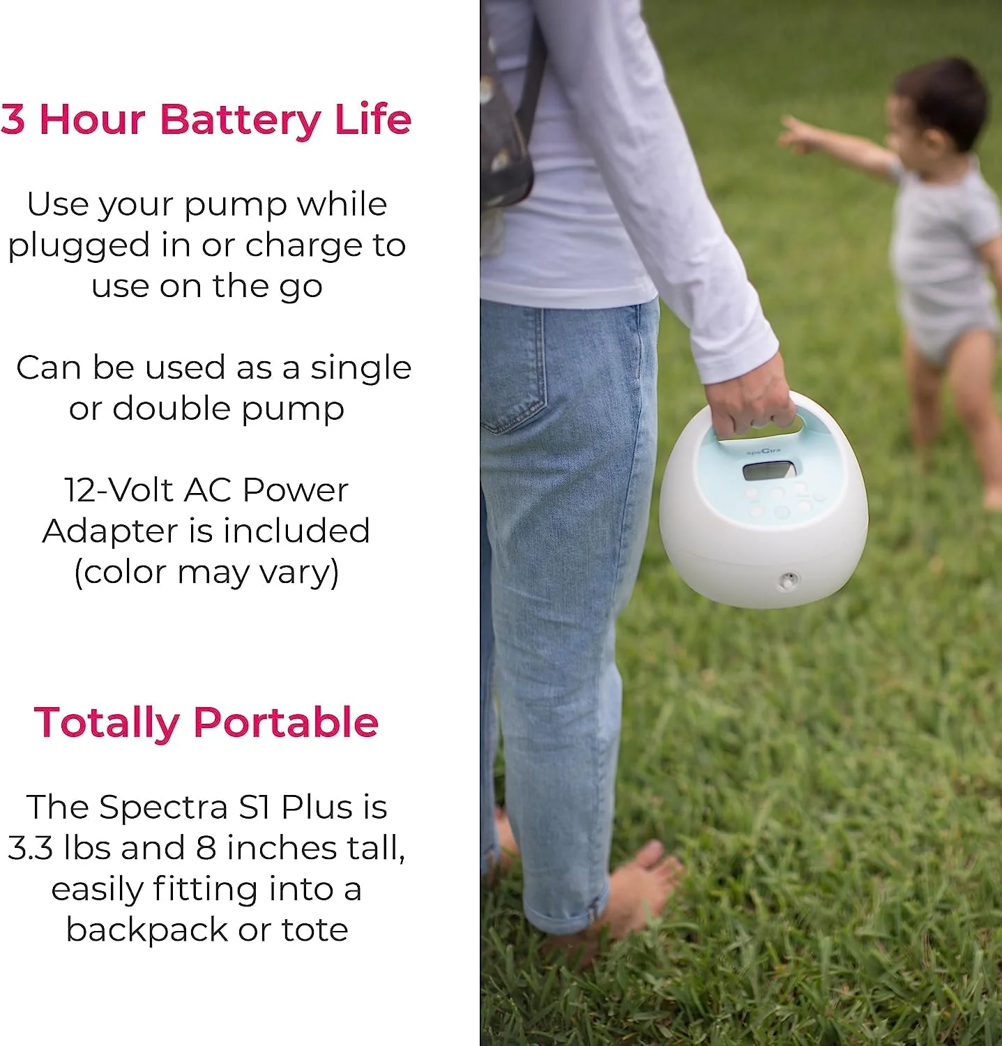 Healthy Horizons Spectra Premier S1 Plus Rechargeable Breast Pump - Image 6