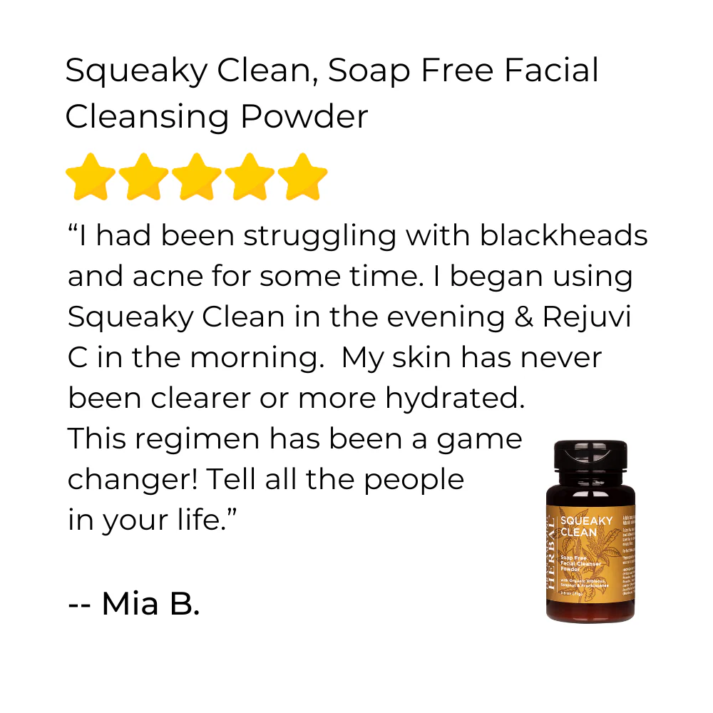 Ora's Amazing Herbal Squeaky Clean, Soap Free Facial Exfoliating Cleansing Powder - Image 3